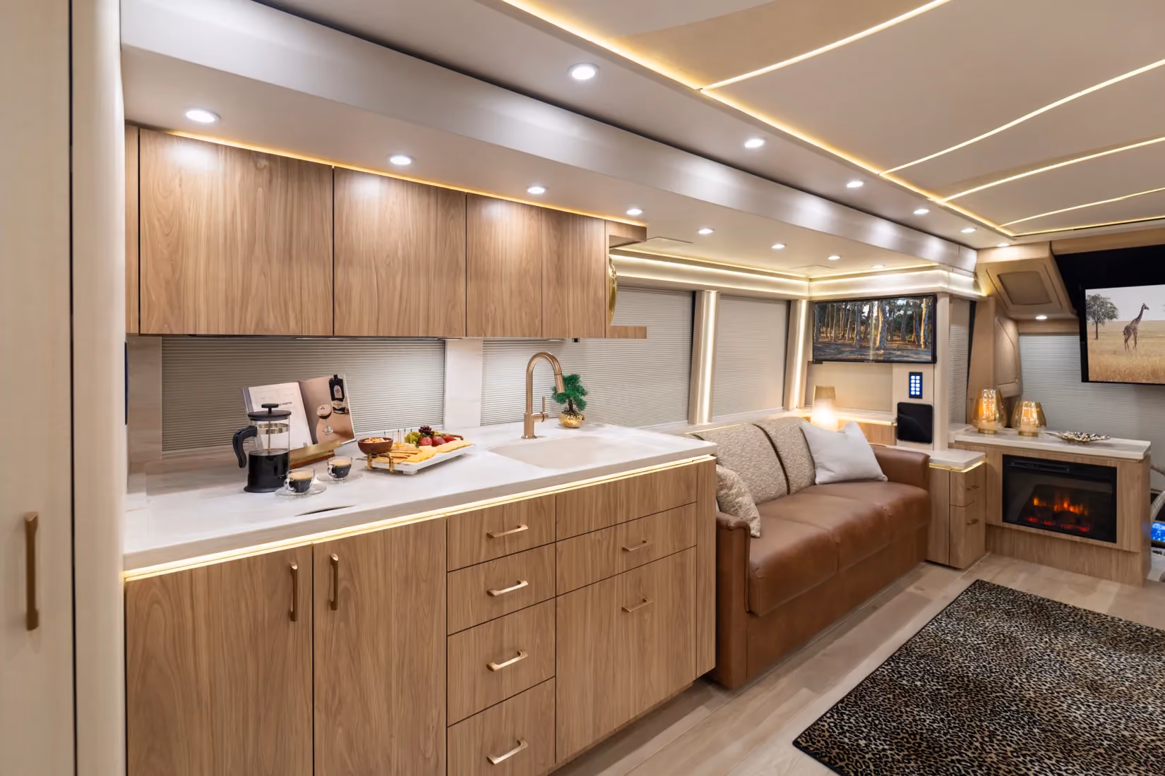 Interior of Marathon Coach #1409 | Luxury Motorcoach for Sale