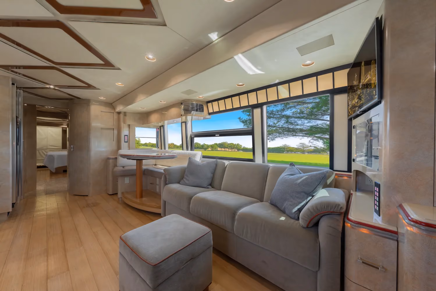 Interior overview of 2009 Marathon Coach 1154