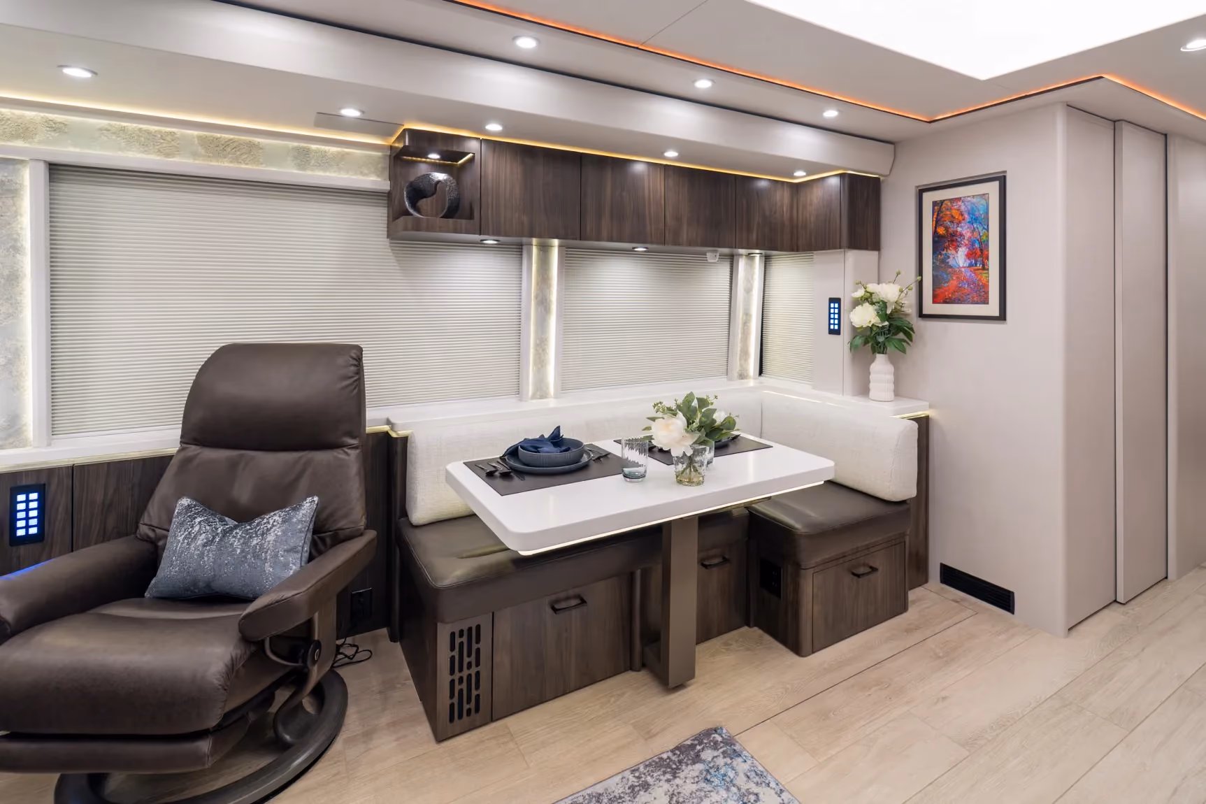 Interior of Marathon Coach #1413 | Luxury Motorcoach for Sale