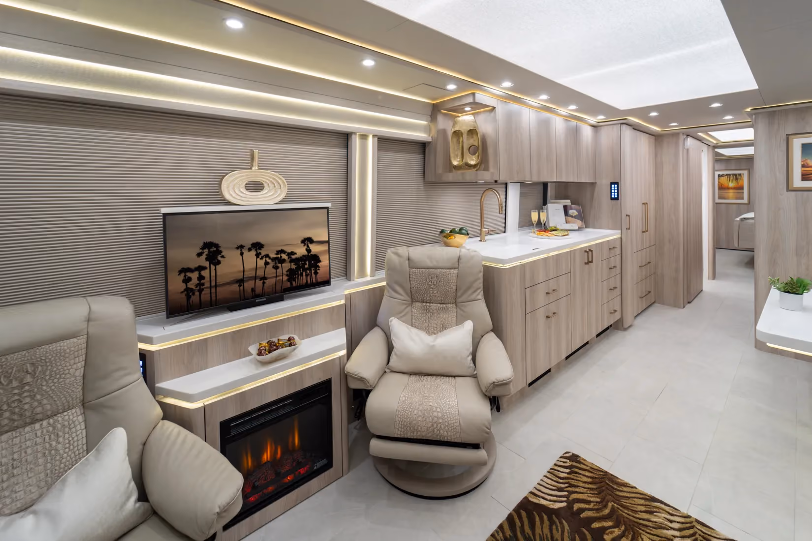 Interior of Marathon Coach #1403 | Luxury Motorcoach for Sale