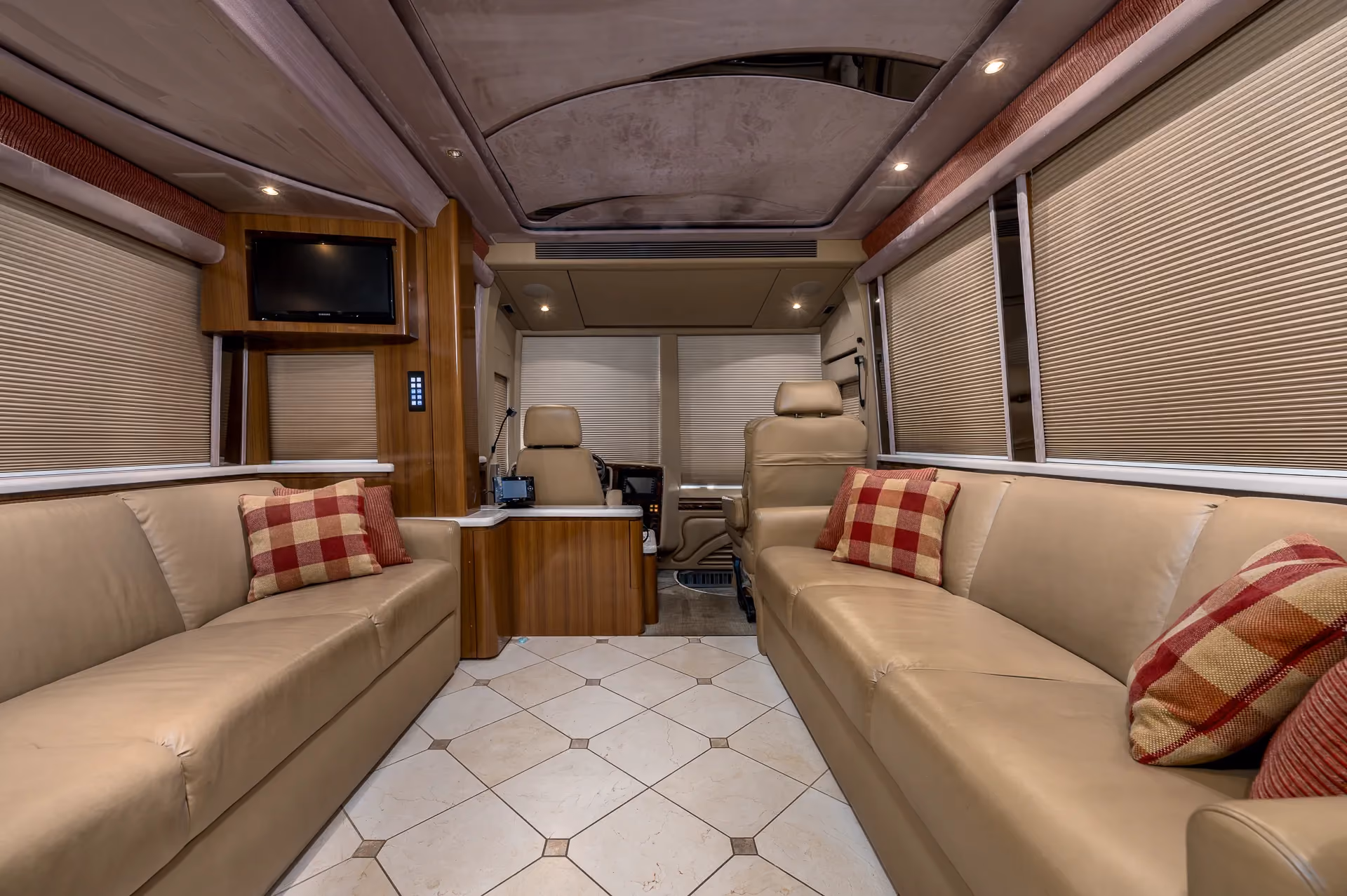 Interior view of Marathon Coach 1208