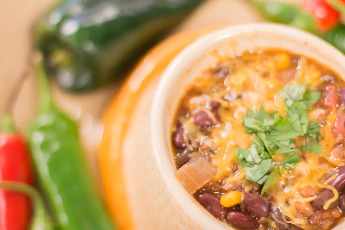 A bowl of chili during Marathon Coach’s annual chili cook-off