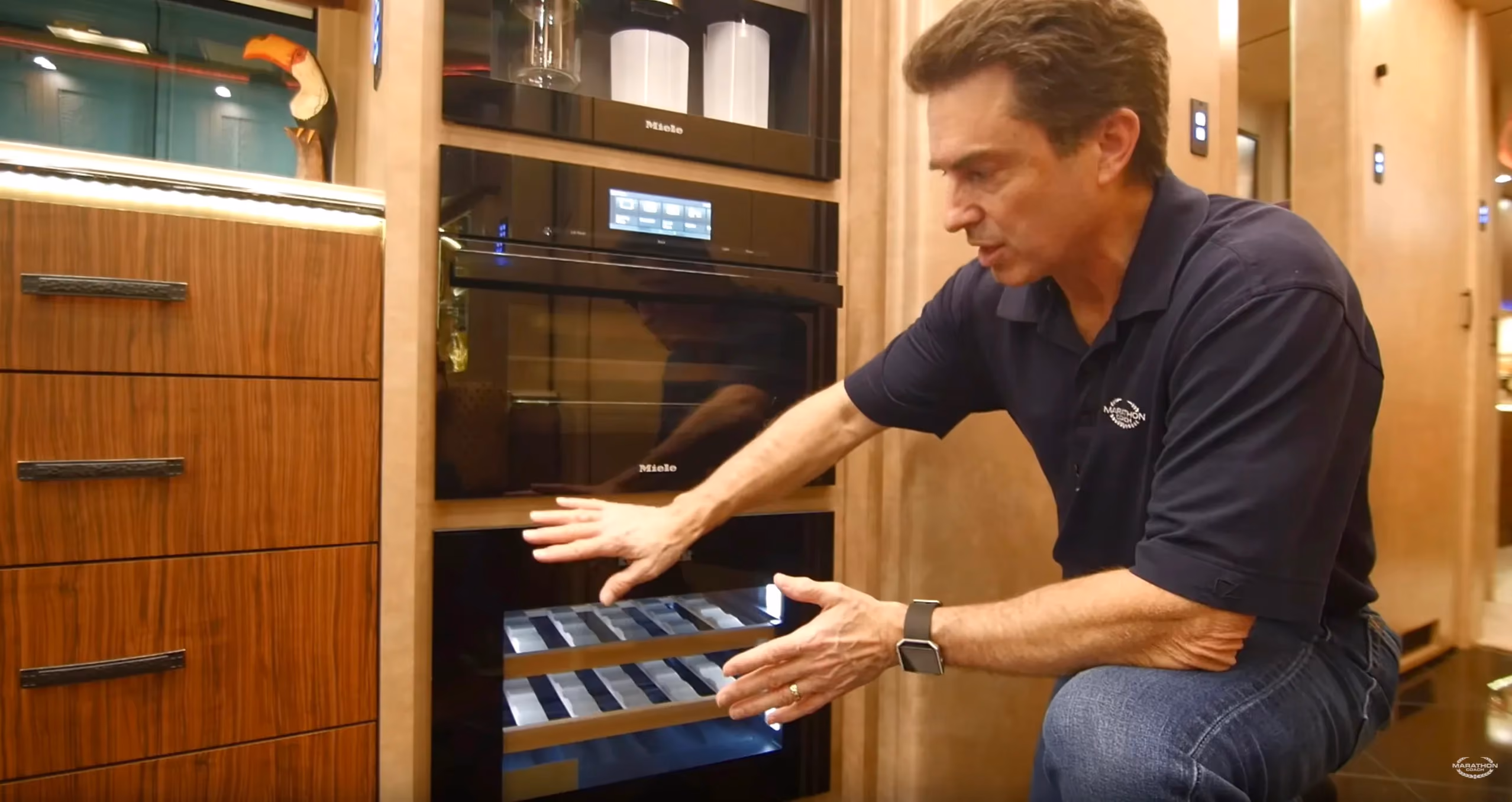 The Luxury RV Kitchen Dream Center from Marathon Coach