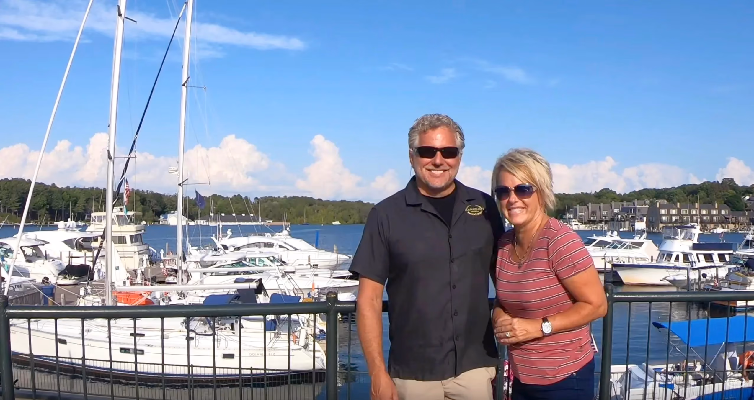 Randy and Dawn exploring the picturesque town of Charlevoix