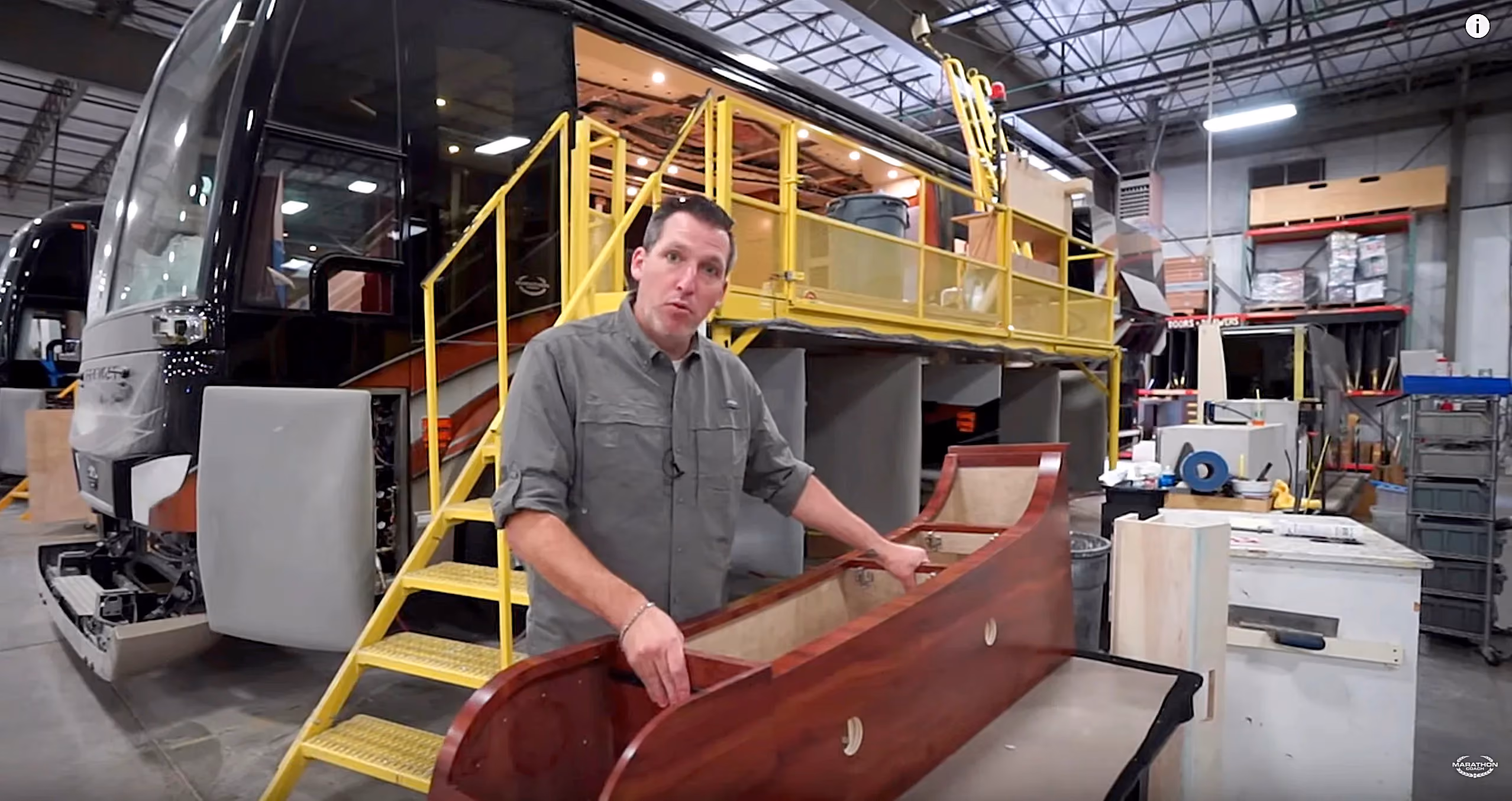 Luxury RV Factory Floor Tour. Marathon Mondays w/ Mal Ep.134