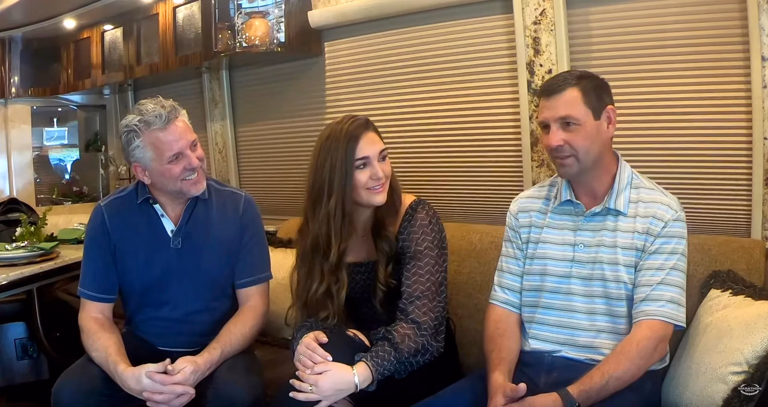 Randy and Dawn interviewing The Cases about luxury RVing with family
