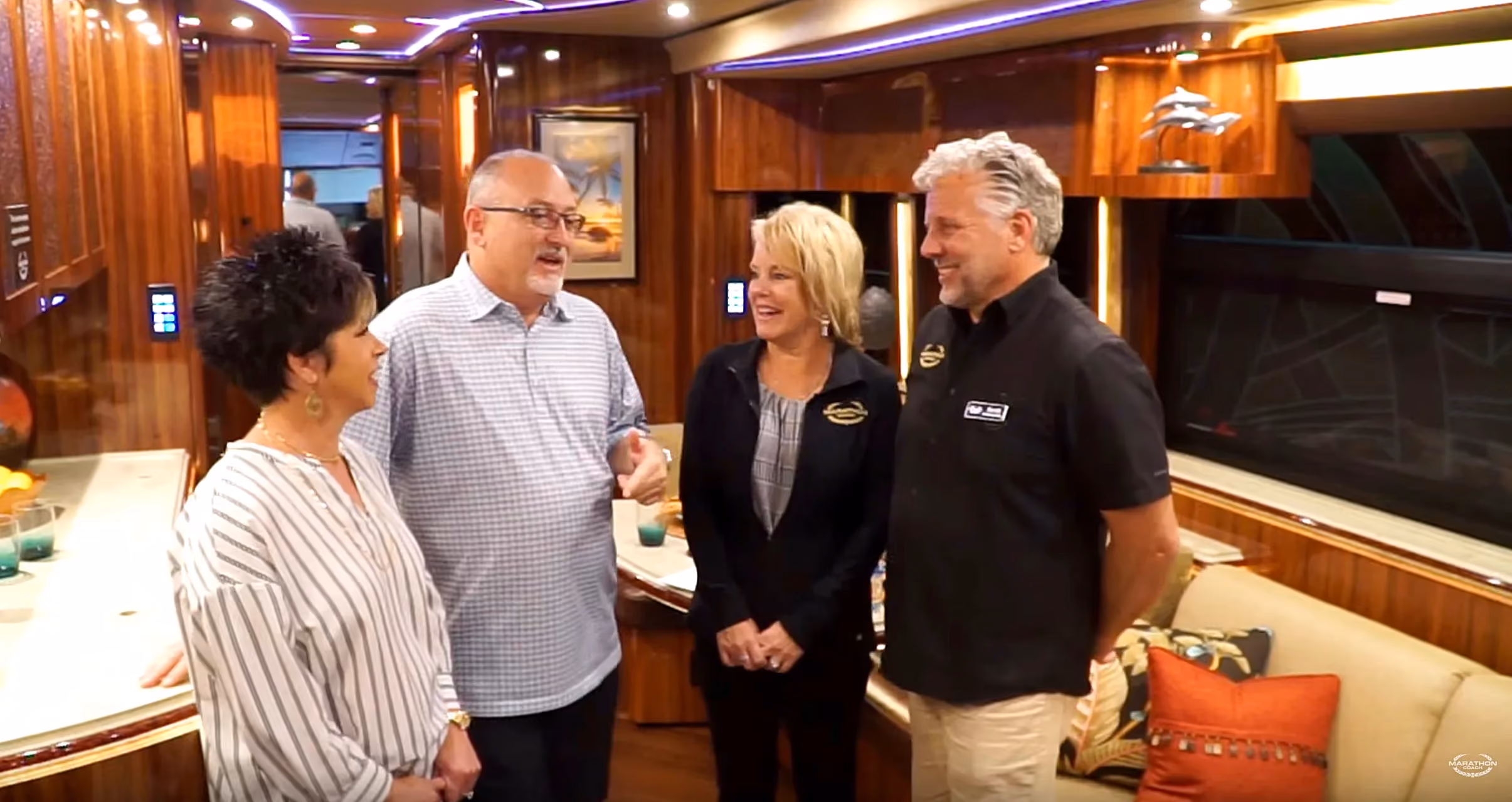 Randy and Dawn discuss luxury RVing and the luxury RV lifestyle with new owners, the Conders