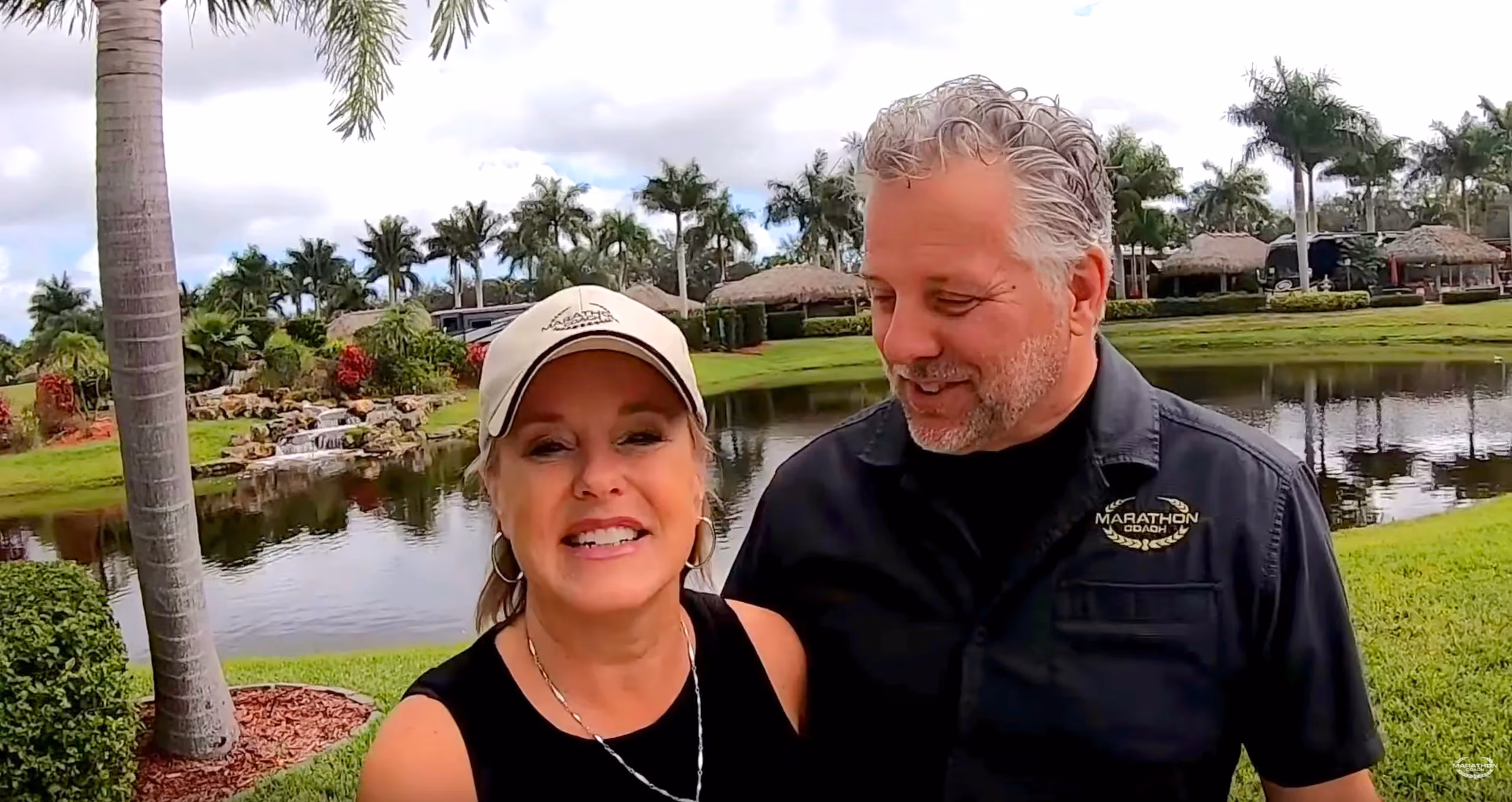 Randy and Dawn at Motorcoach Resort in Port St. Lucie, Florida