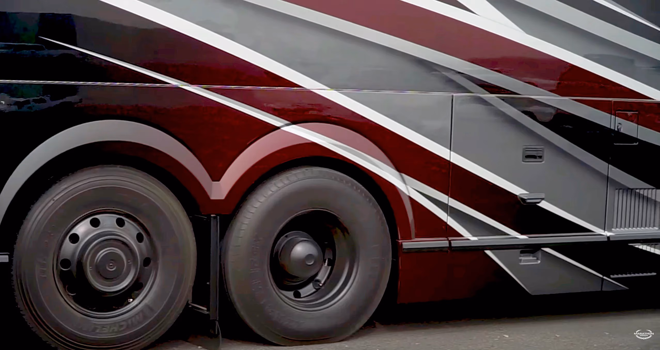 Blacked-Out Luxury RV, New Features: Marathon Coach #1328