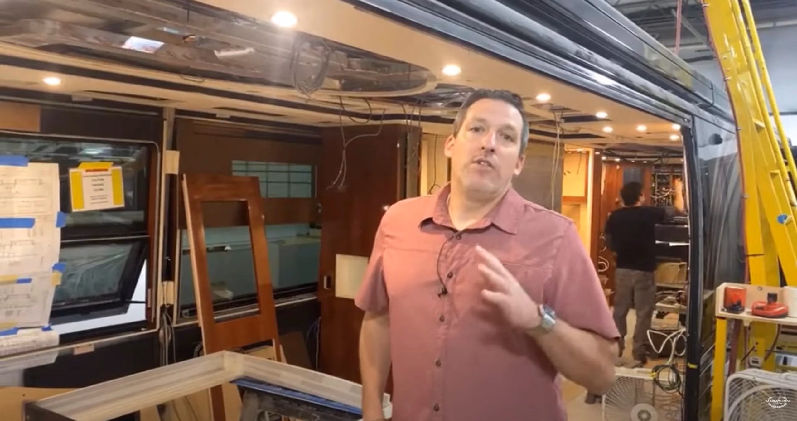 Mal Williams in Marathon luxury RV, Custom Coach #1337