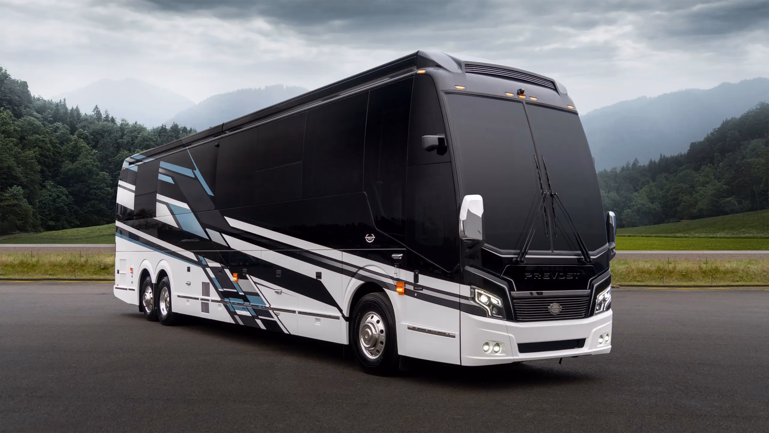The exterior of Marathon Coach 1375