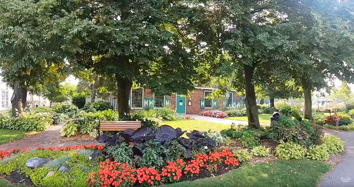 Lush landscape in the city of Holland, Michigan