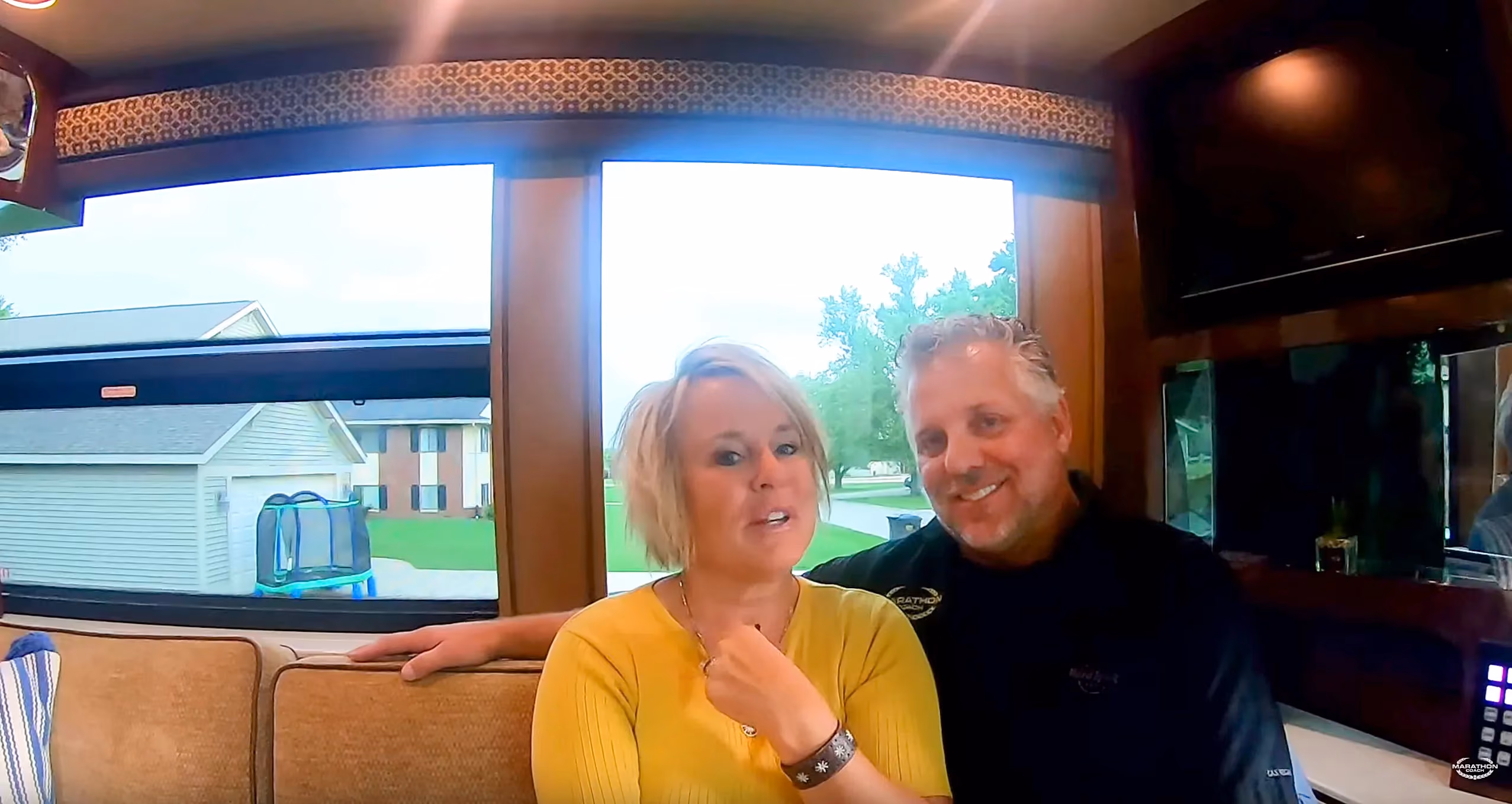Randy and Dawn recapping the Prevost Prouds rally at Buckhorn Lake Resort
