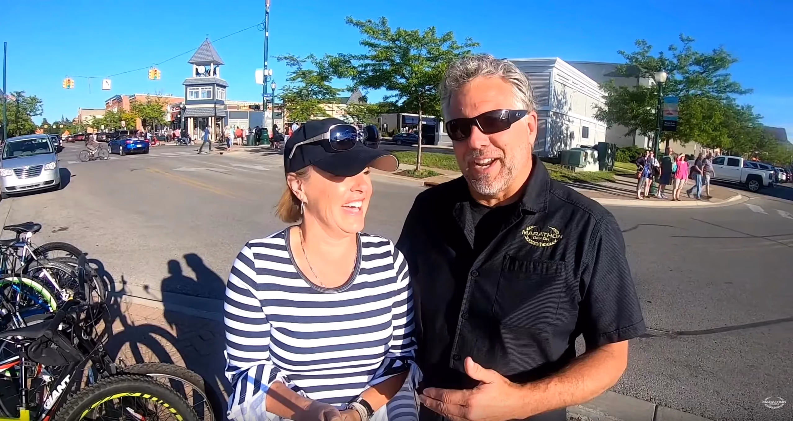 Randy and Dawn exploring beautiful Boyne City, Michigan