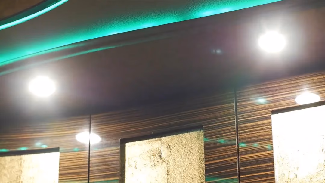 Dimmable Interior Lighting in a Marathon Coach