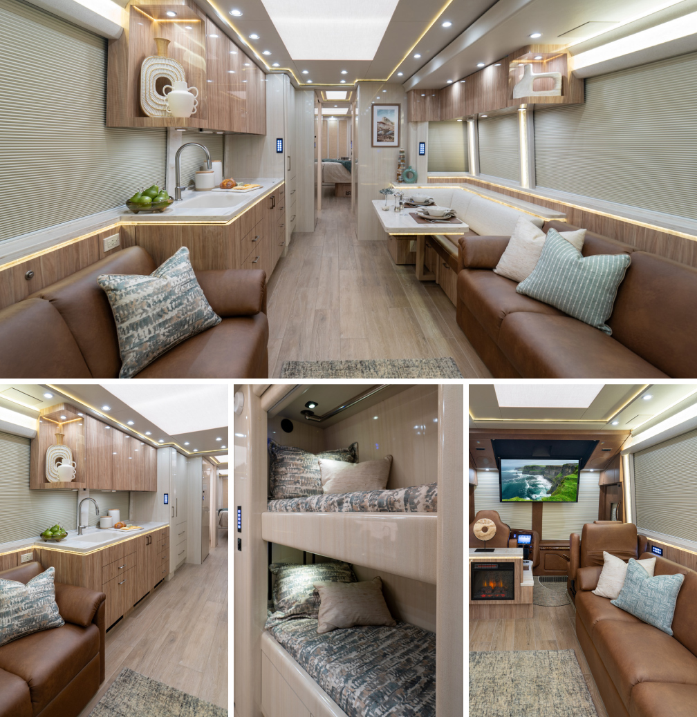 Beautiful interior photos of a Marathon Coach