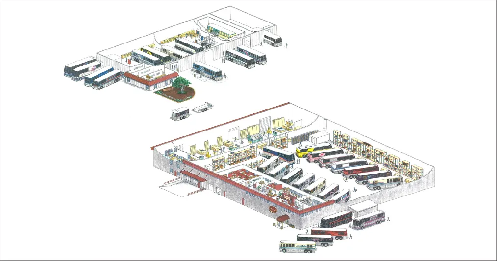 Marathon Coach Buildings at 5th Ave. and Bertelson Rd.