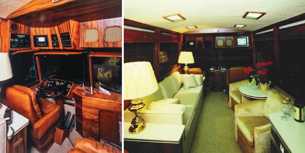 Marathon Coach #101 - Cockpit, Marathon Coach #101 Salon Back to Front