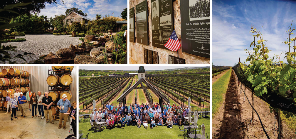 Marathon Coach Club members enjoying a day at Augusta Vin Winery