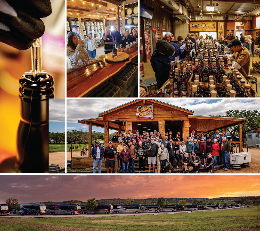 Marathon Coach Club members at Garrison Brothers Distillery