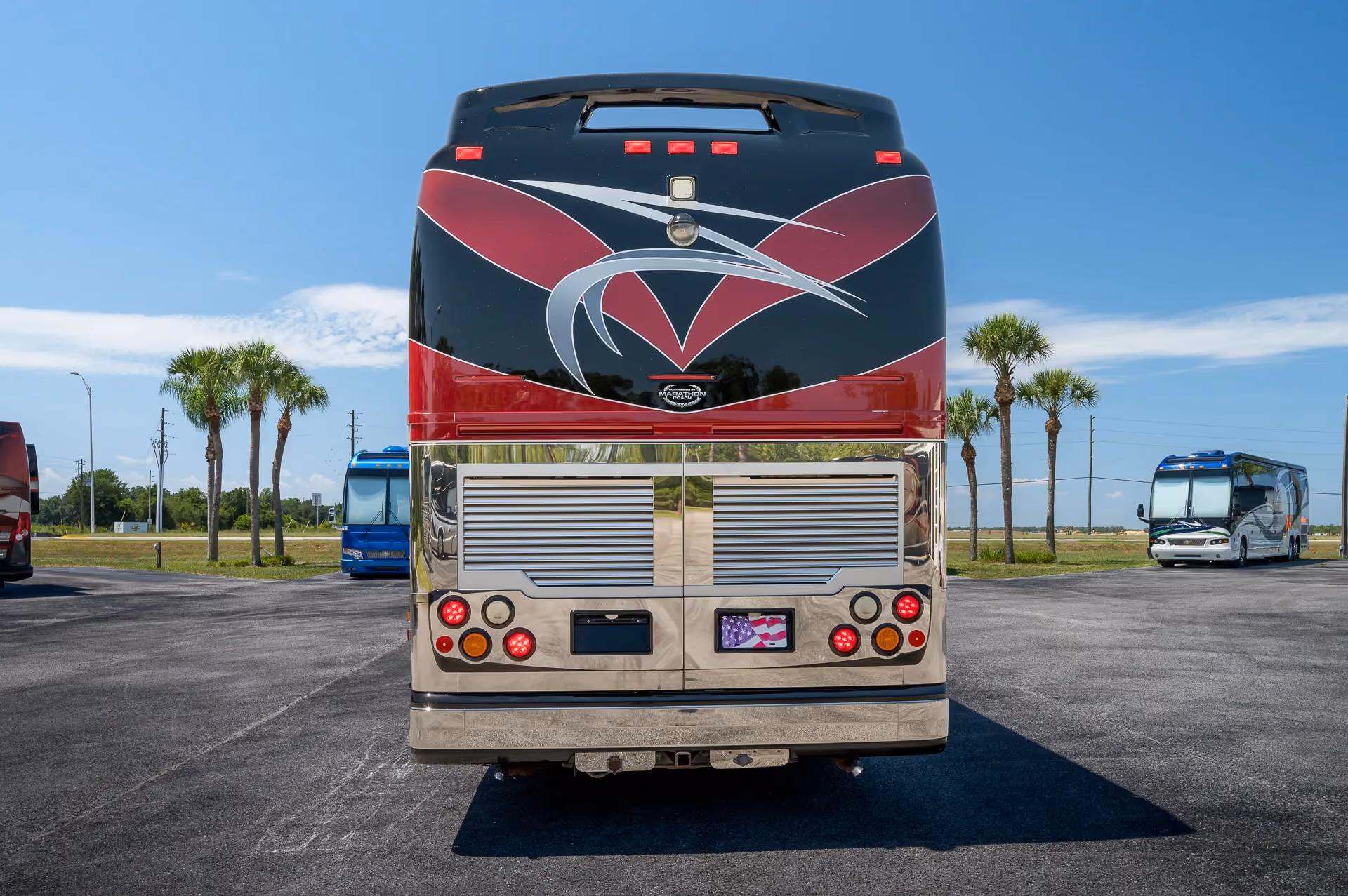 Interior finish and trim detail in Marathon Coach 1208