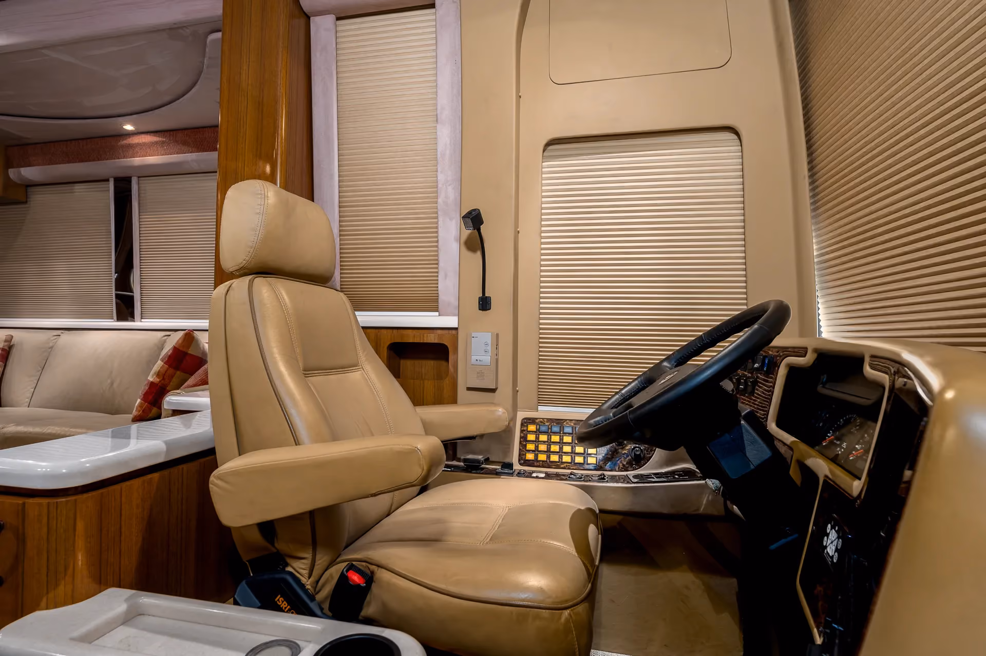 Exterior side storage bay of 2013 Marathon Coach 1208