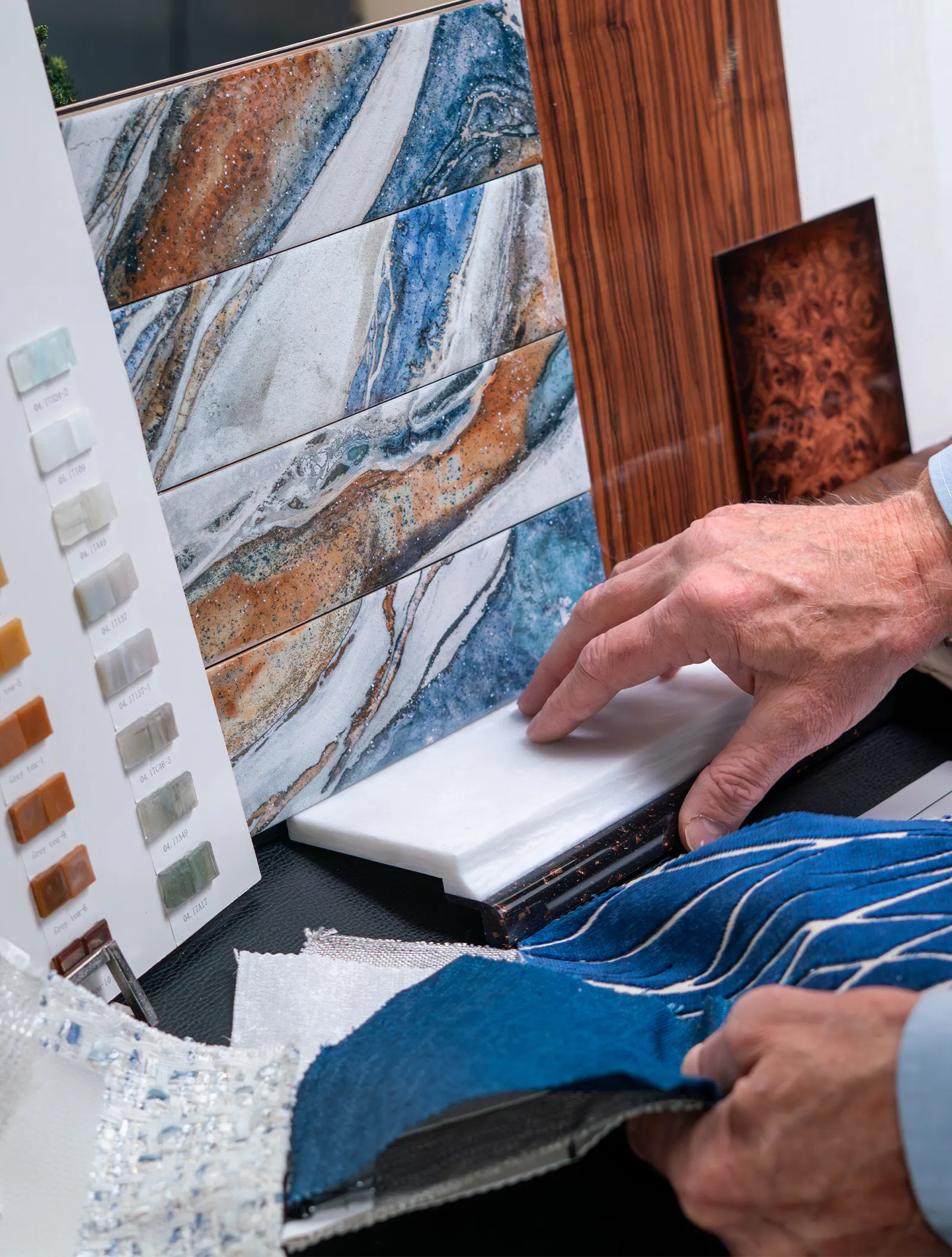 Viewing tile for a Marathon Coach remodel