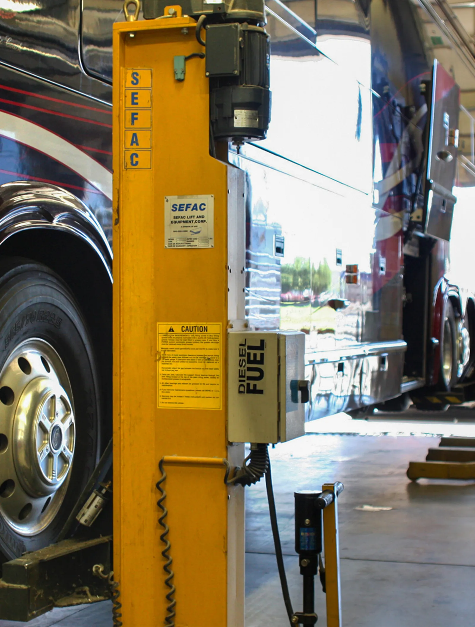 Complete Chassis Services on a Marathon Coach