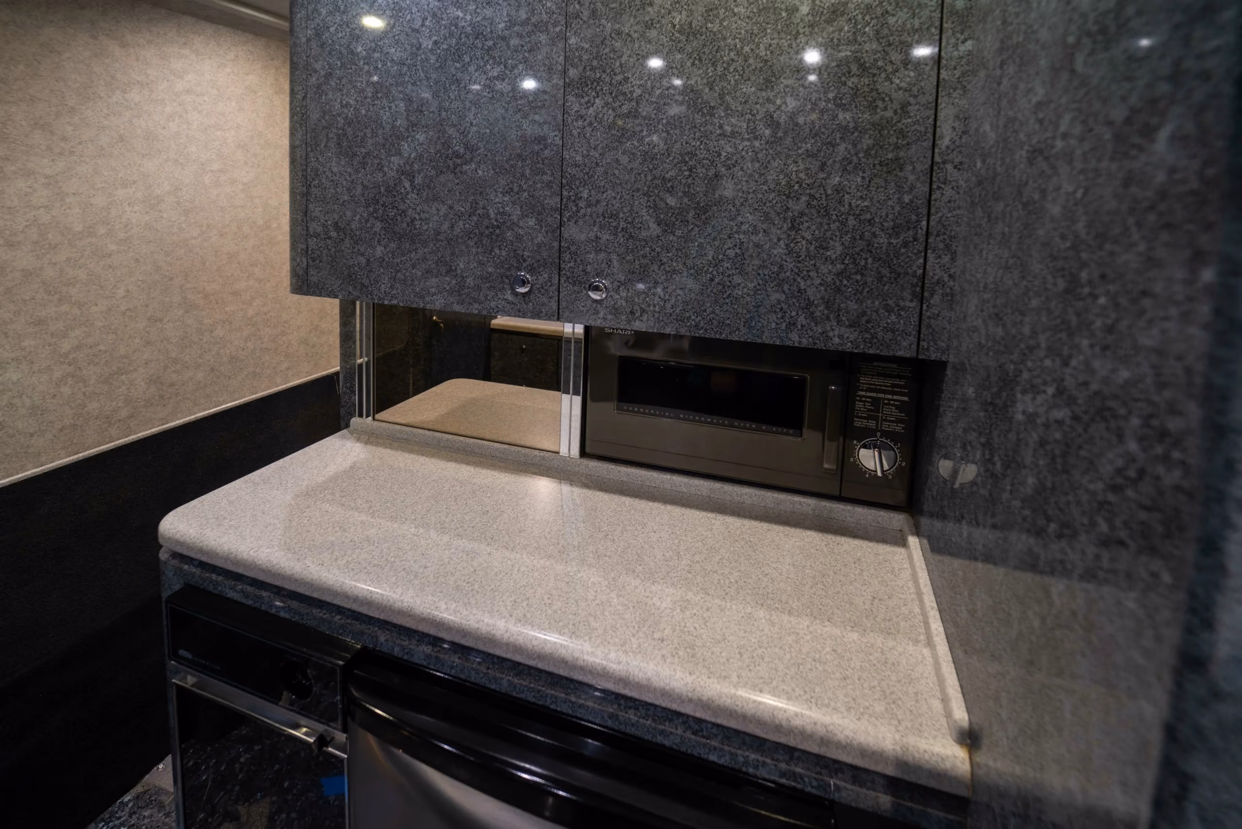Rear galley area of Marathon Coach 0359