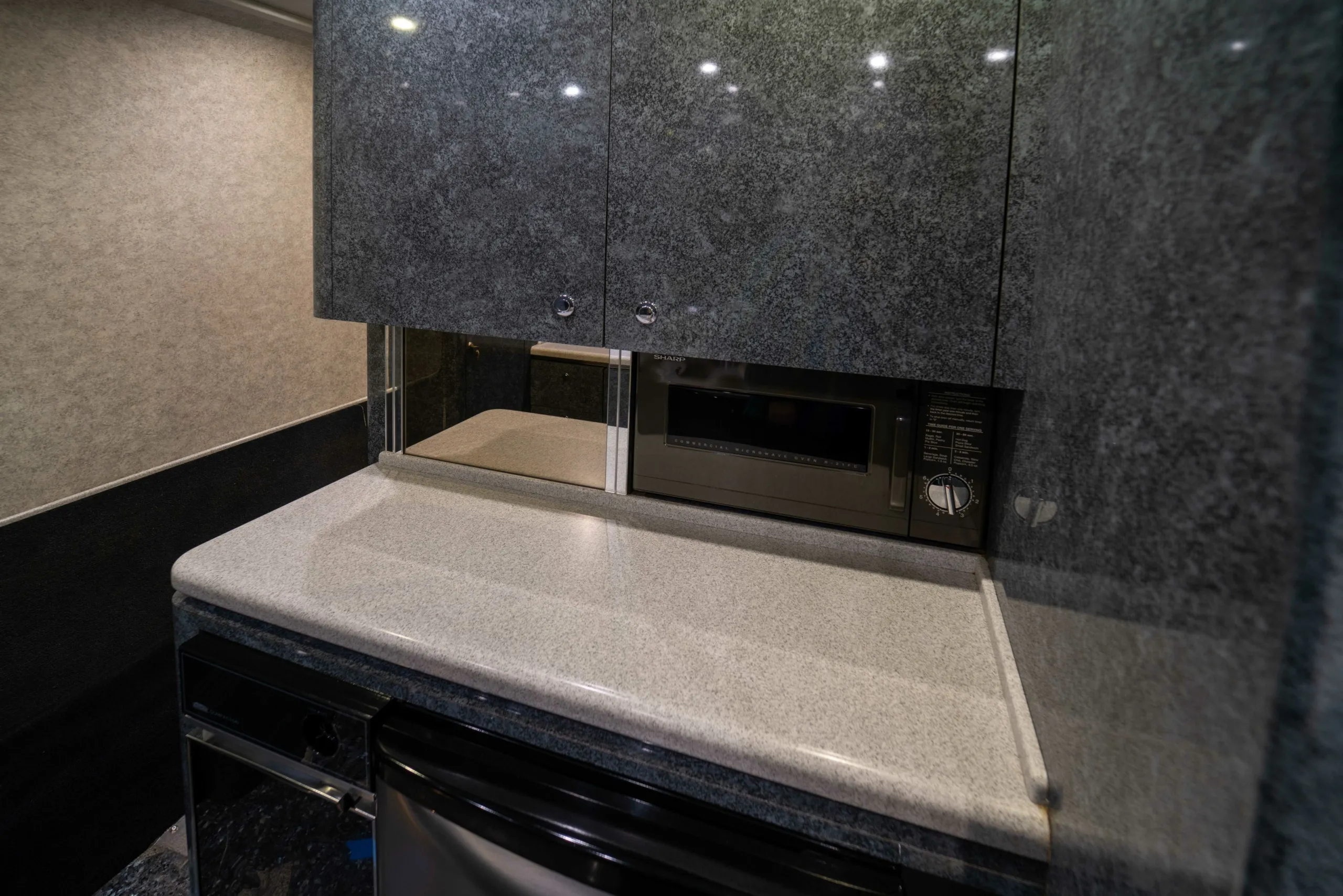Rear galley area of Marathon Coach 0359