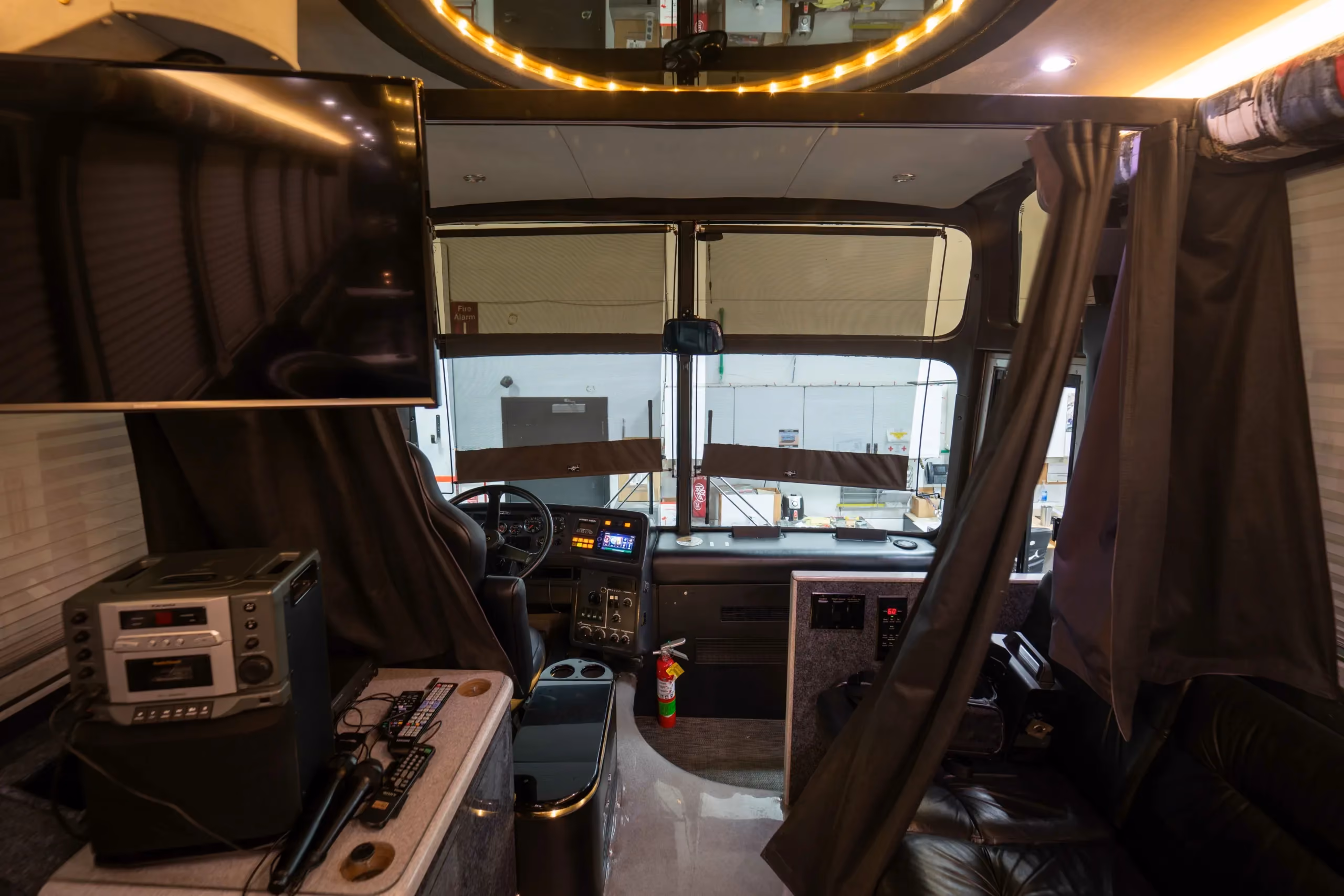 Rear water closet area in Marathon Coach 0359