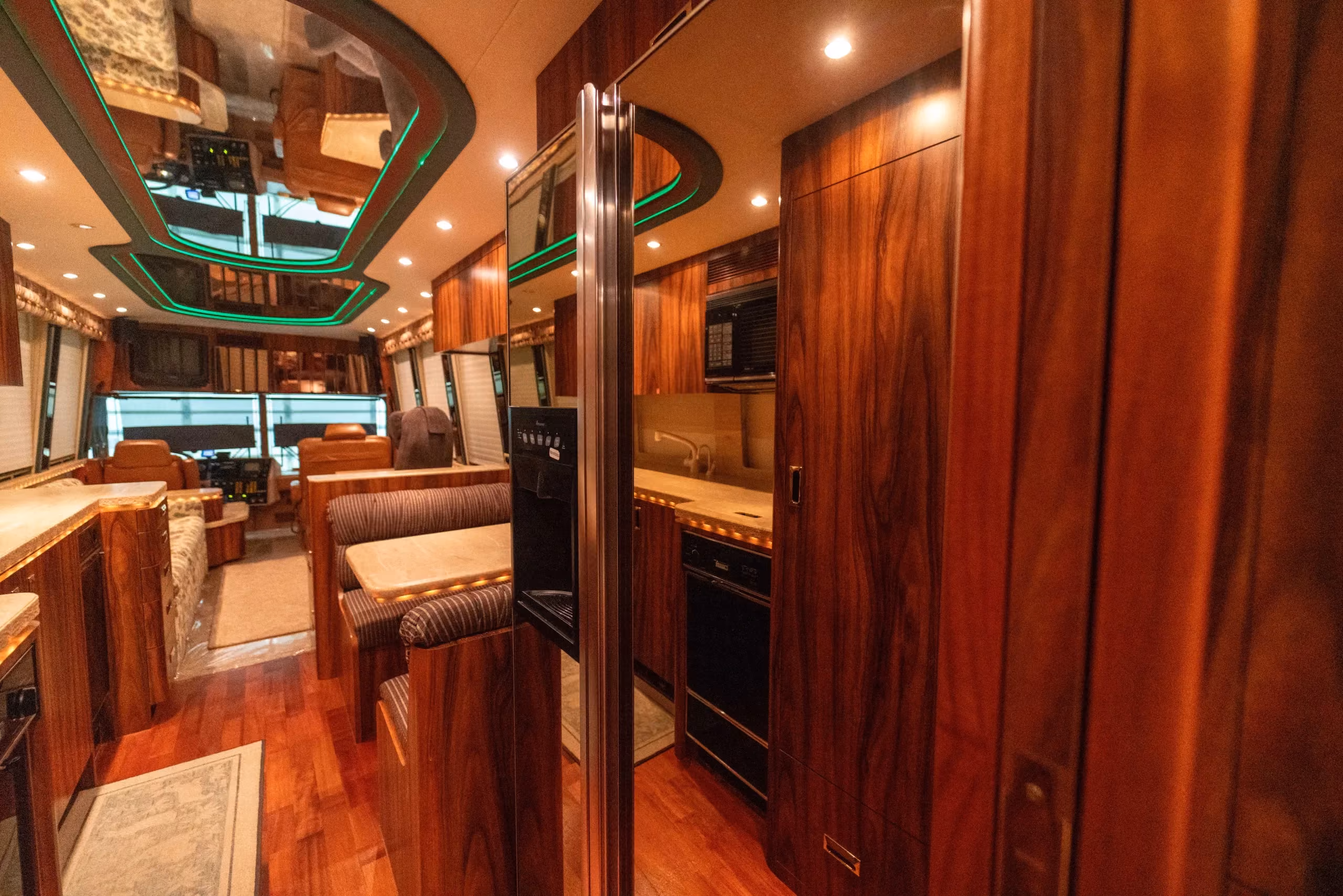 Interior of 1995 Prevost XLV-45 Marathon Coach 0363