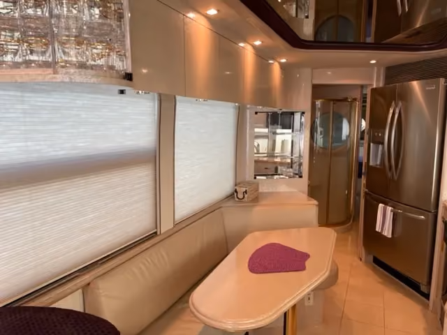 Galley kitchen area of Marathon Coach 0705