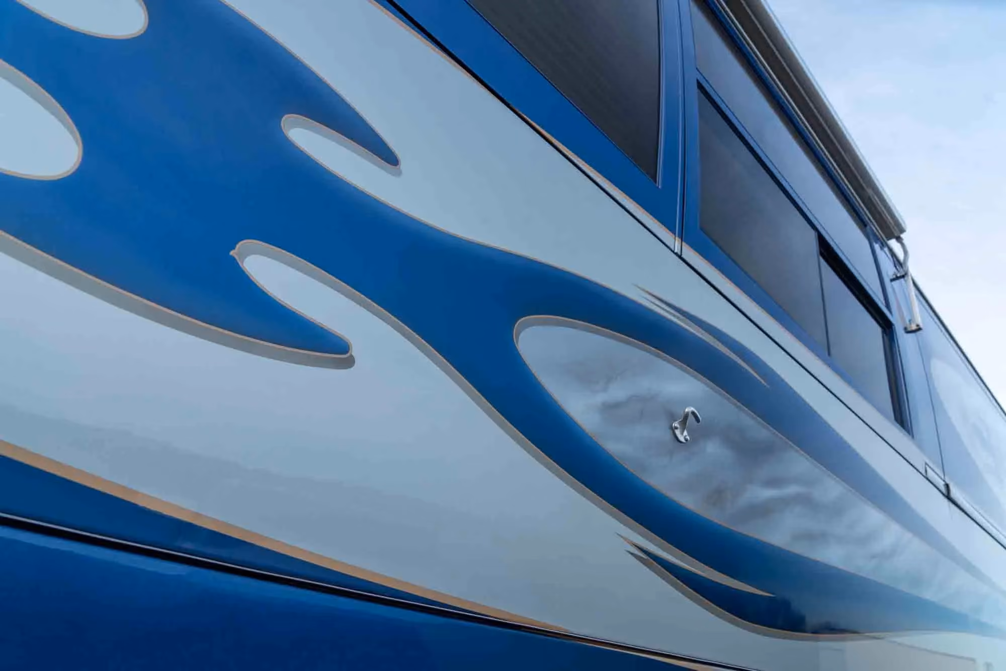 Interior finish detail in Marathon Coach 0735