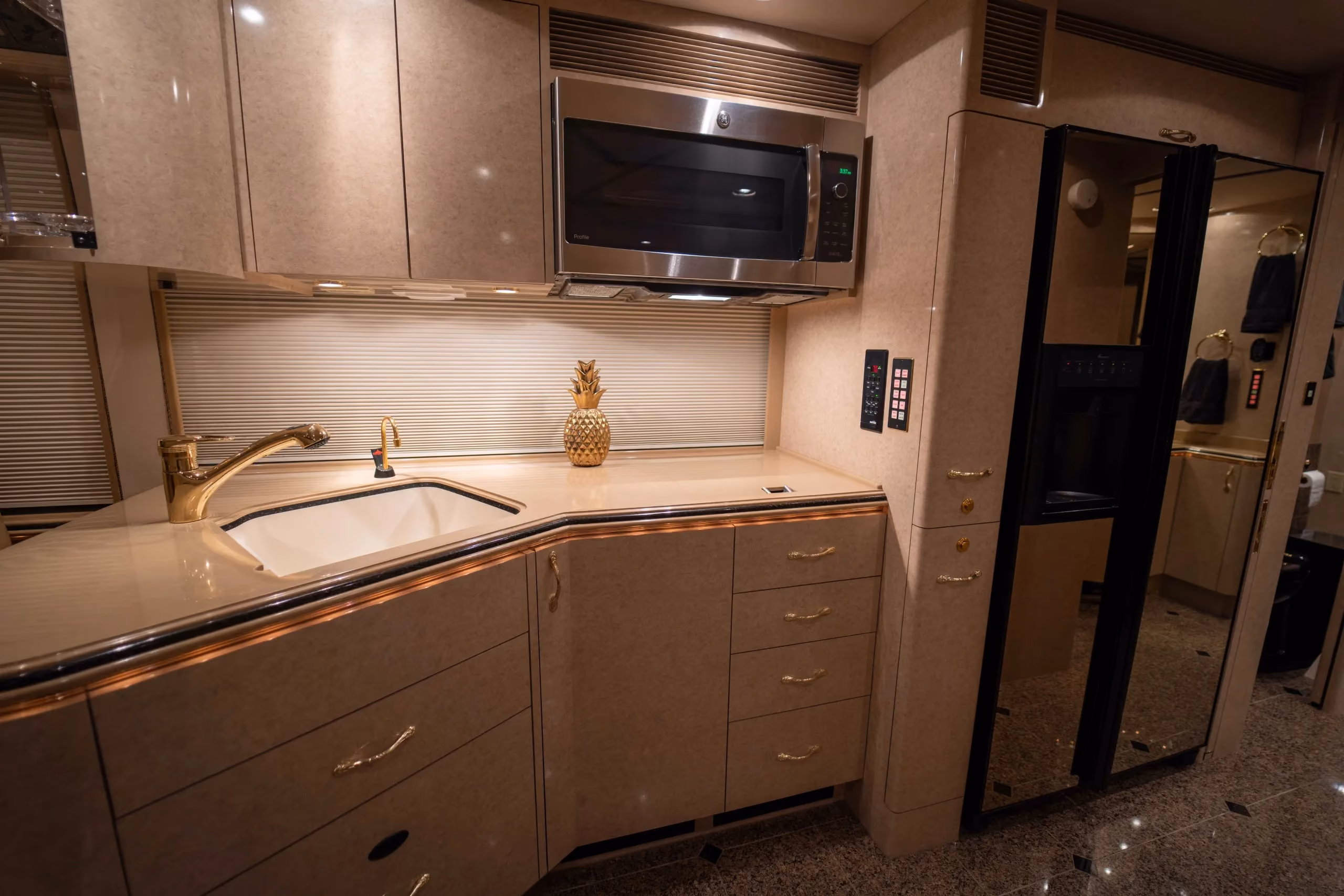 Interior detail of Marathon Coach 0826