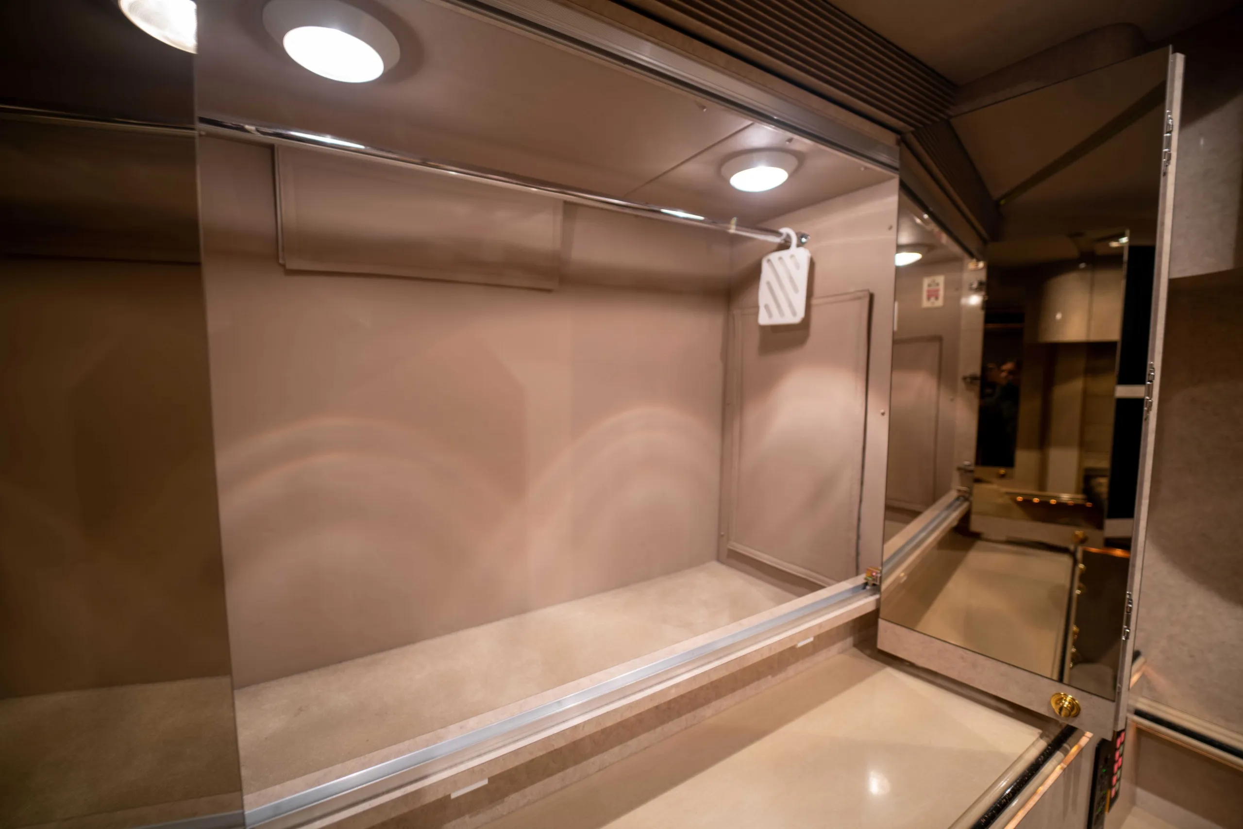 Cabinetry close-up in Marathon Coach 0826