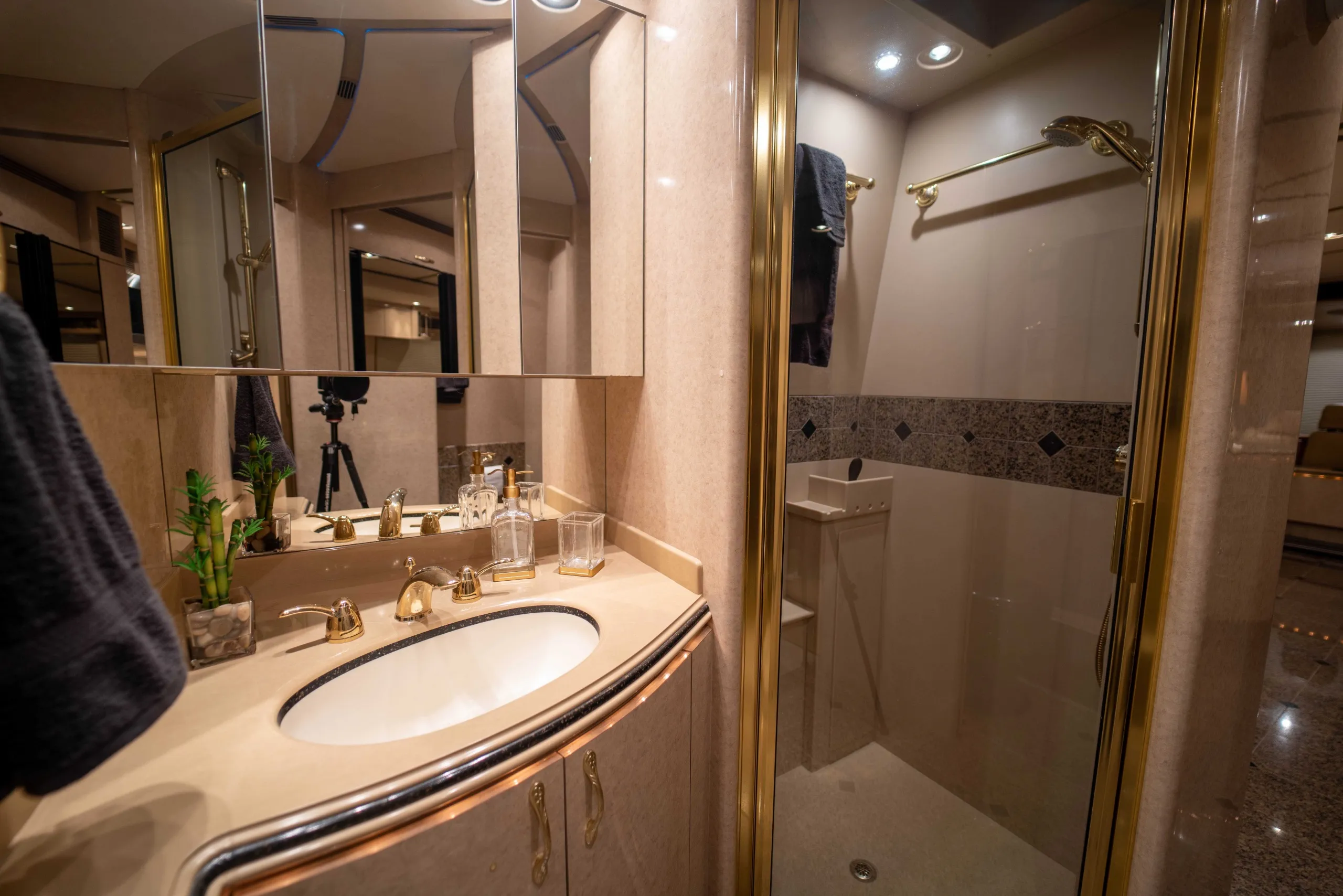 Vanity and sink close-up in Marathon Coach 0826