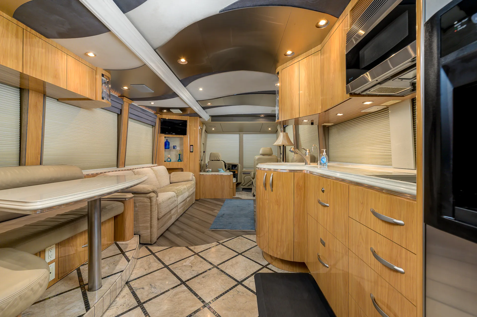 Interior storage in Marathon Coach 0979