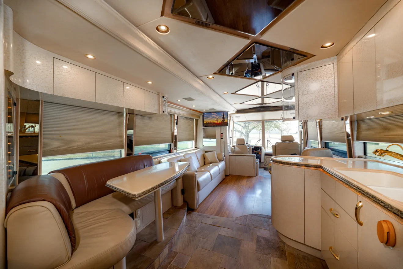 Galley fixture and appliance detail in Marathon Coach 1011