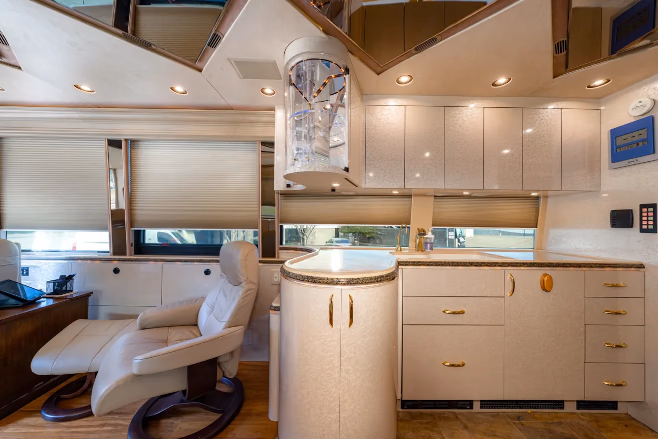 Cabinetry close-up in Marathon Coach 1011