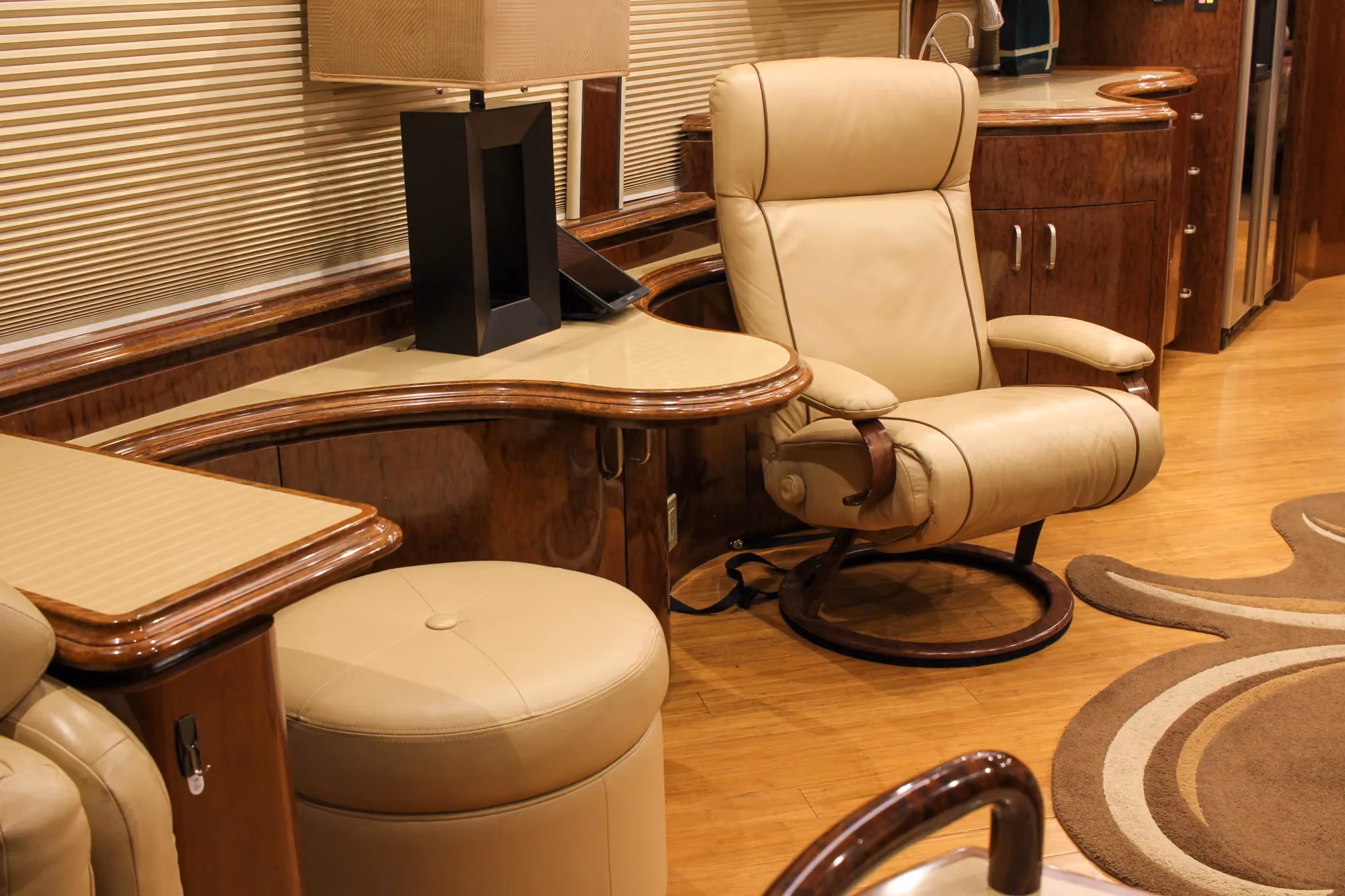Interior overview of Marathon Coach 1084