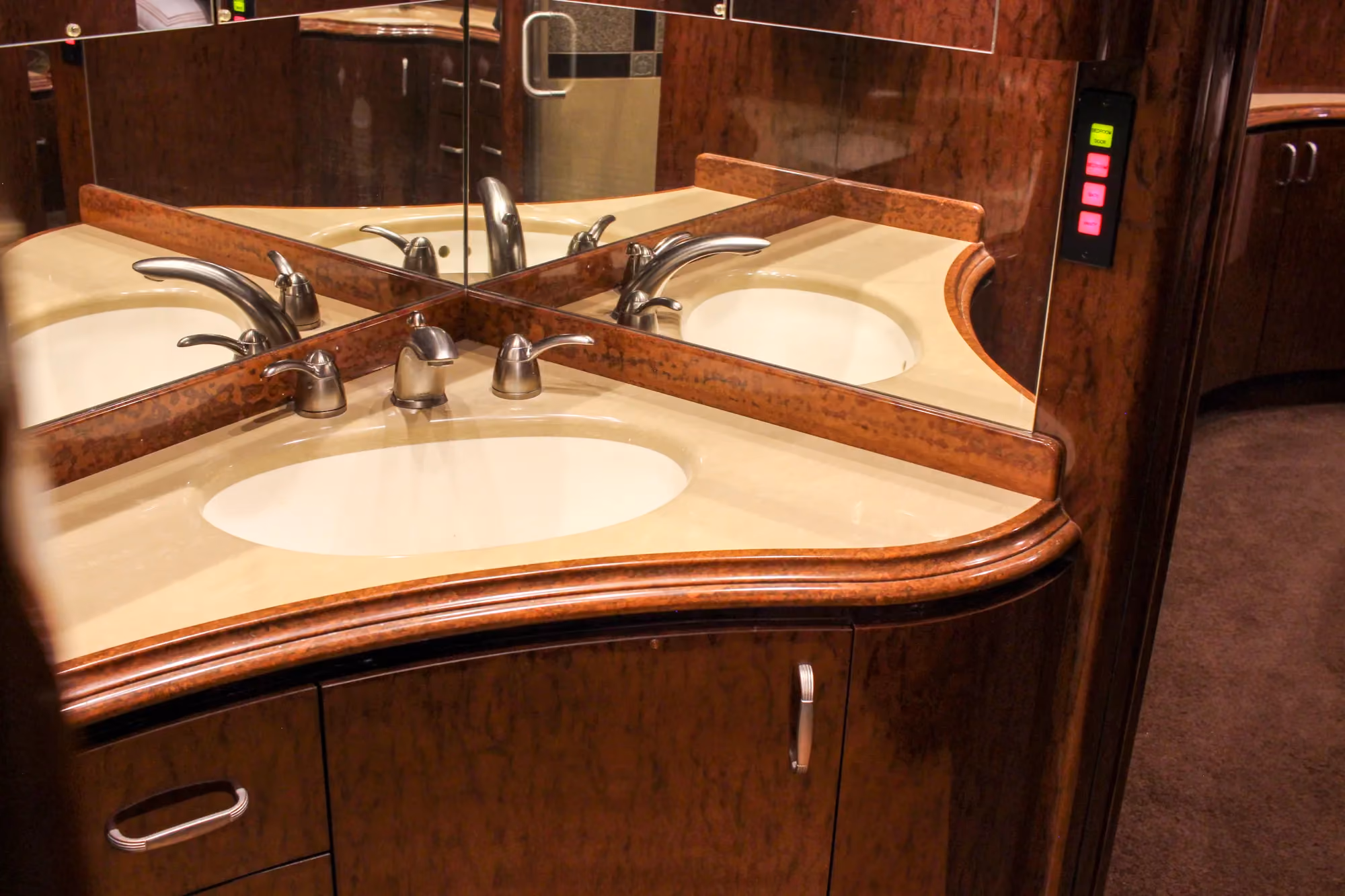Interior detail of Marathon Coach 1084