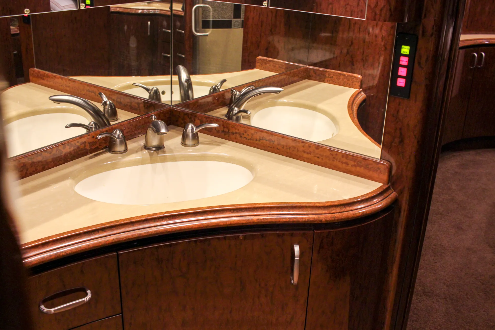 Interior detail of Marathon Coach 1084