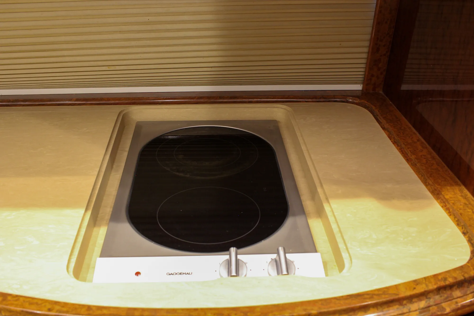 Interior bathroom area of Marathon Coach 1084