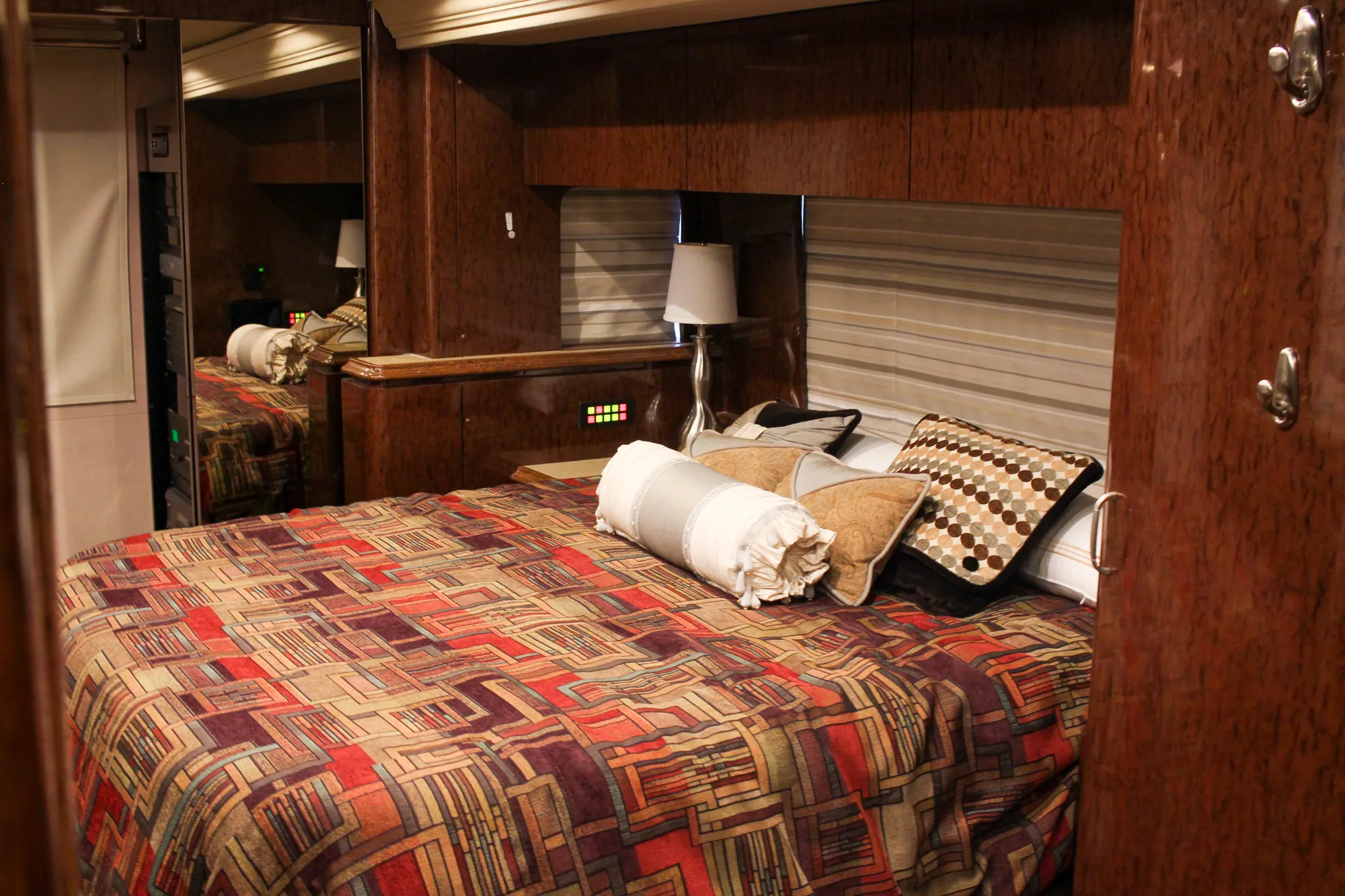 Interior shower area of Marathon Coach 1084