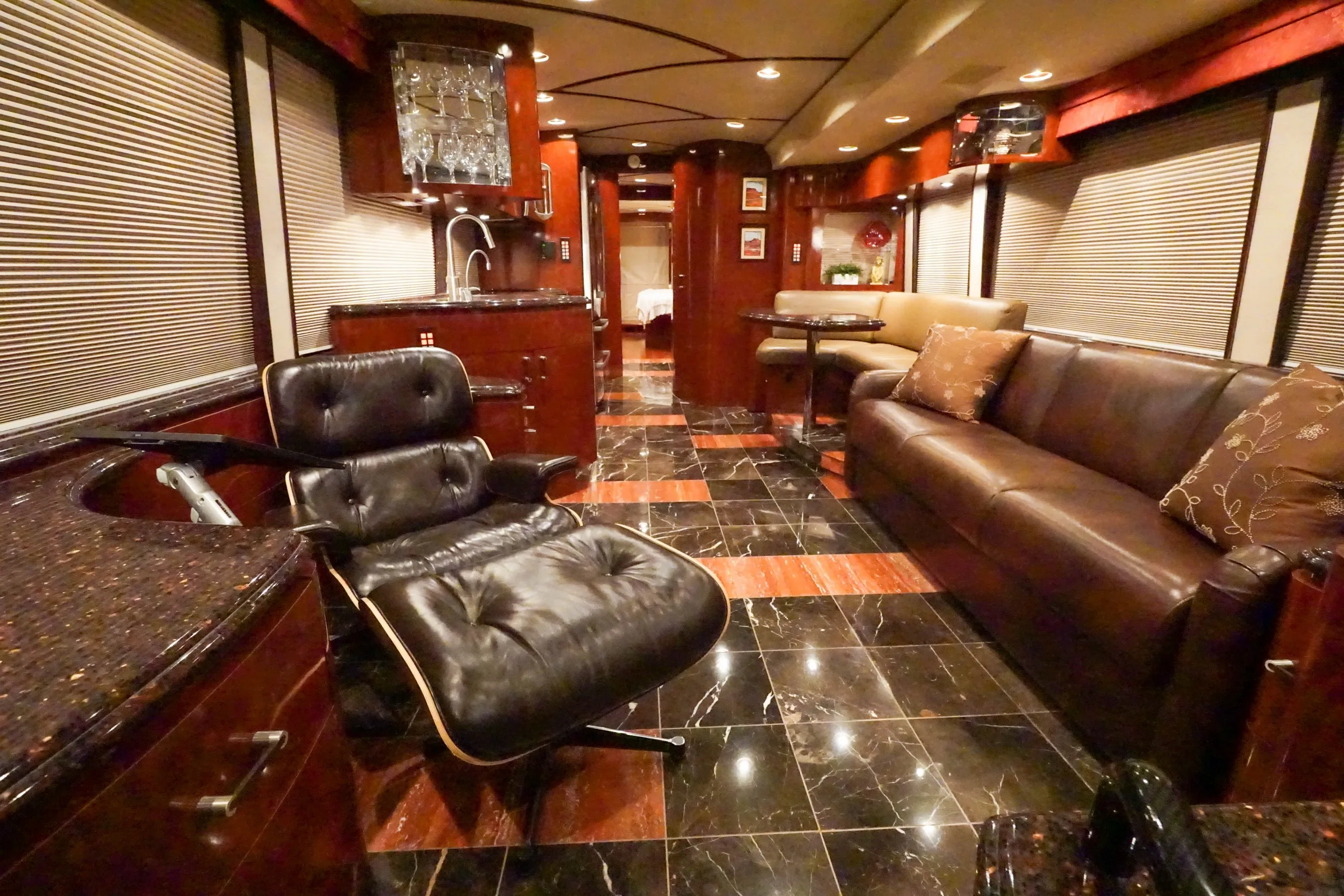 Interior detail of Marathon Coach 1097