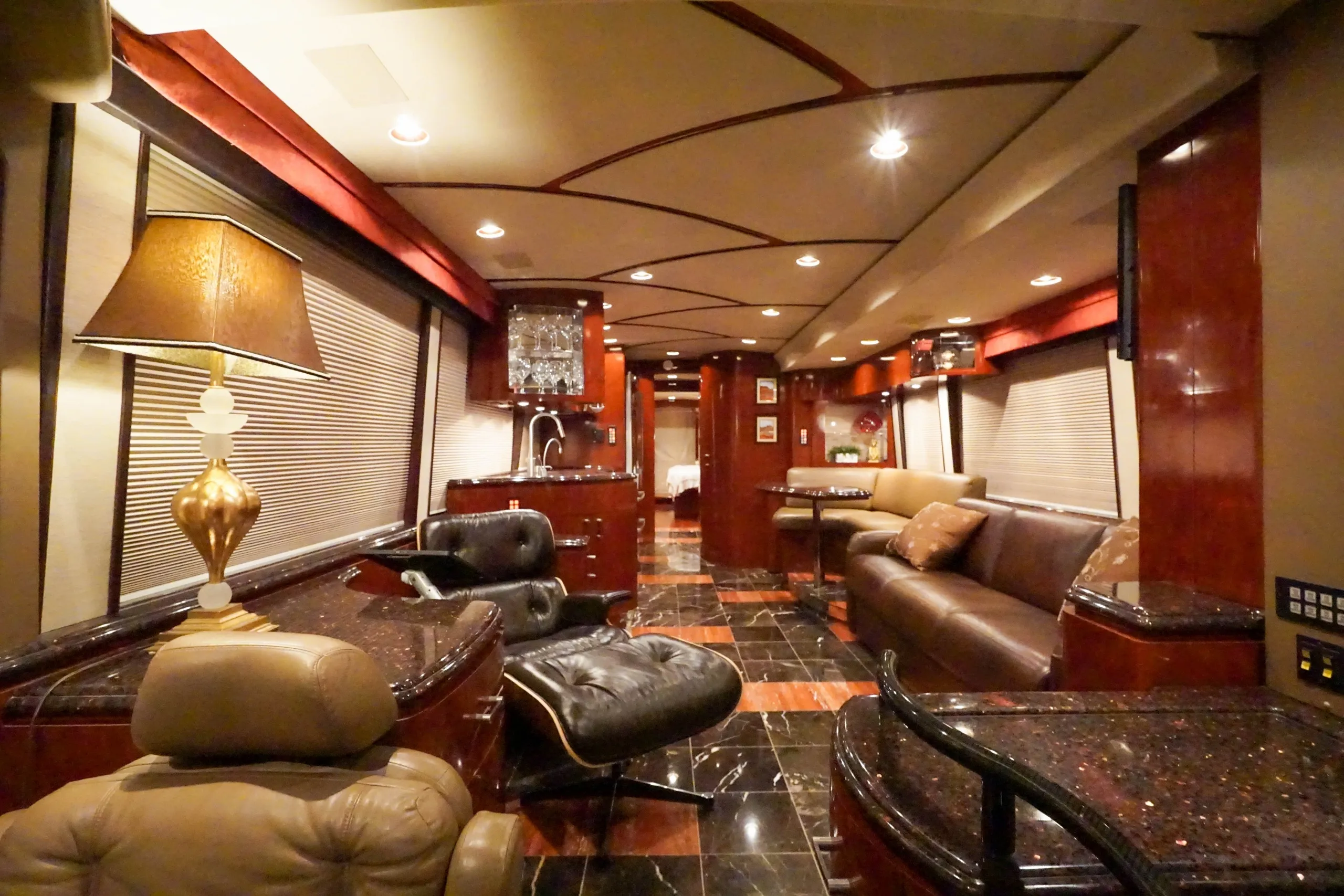 Interior salon of 2007 Marathon Coach 1097