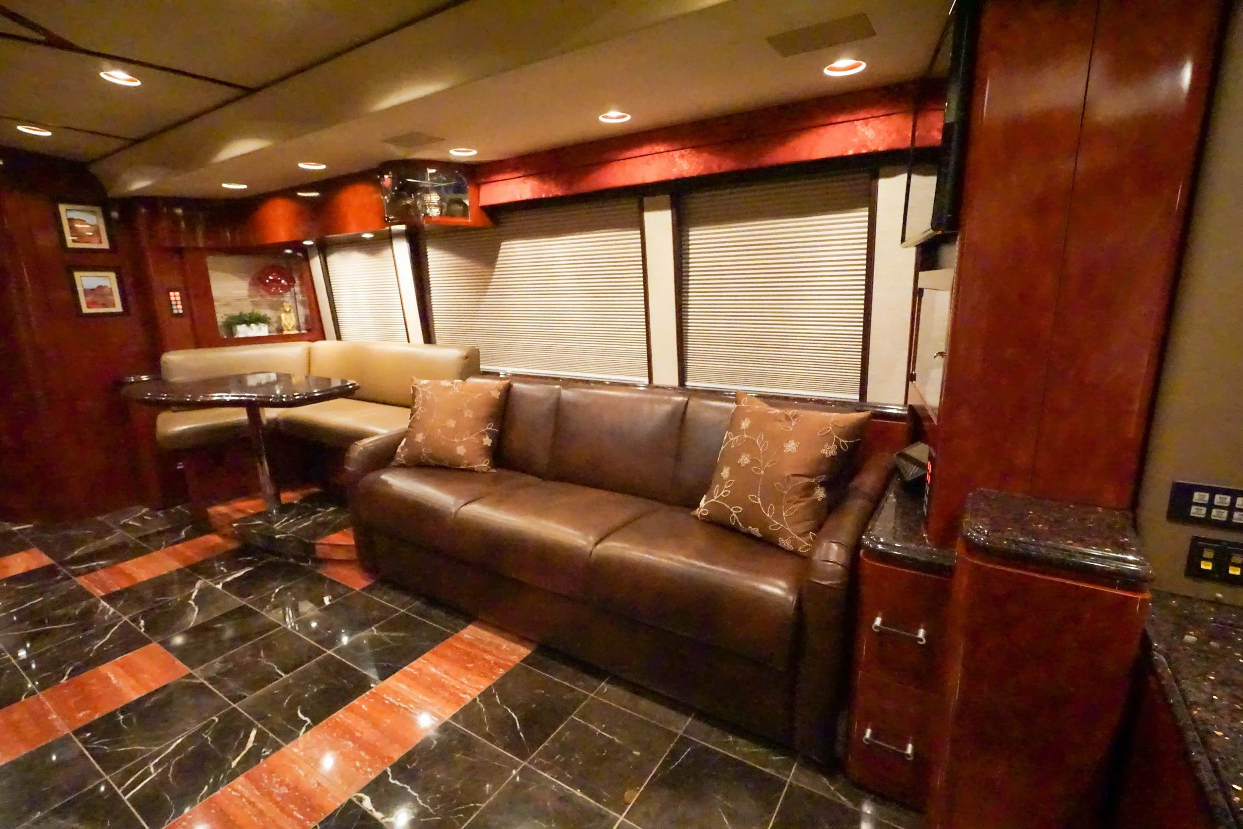 Interior overview of Marathon Coach 1097