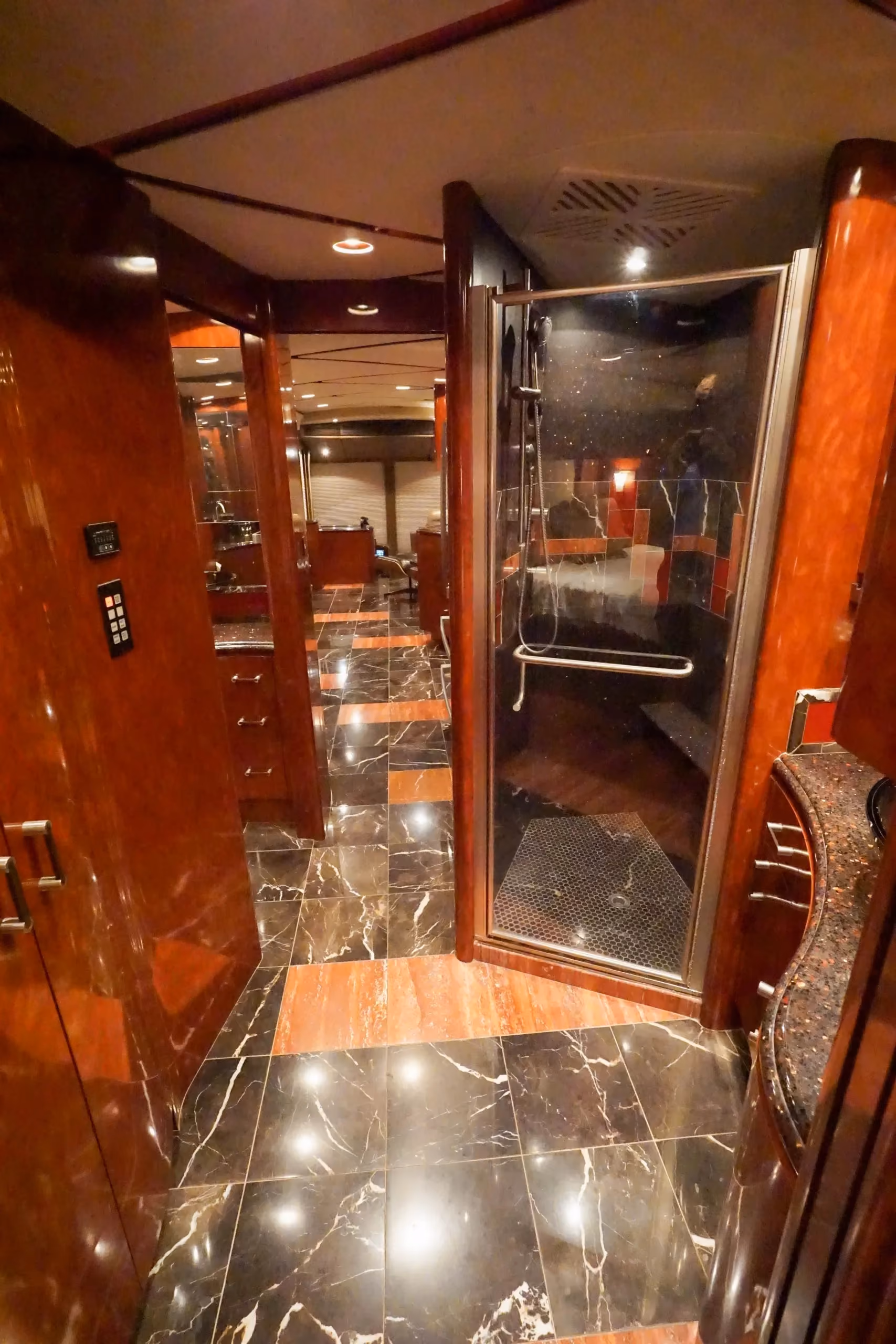 Interior living space of Marathon Coach 1097