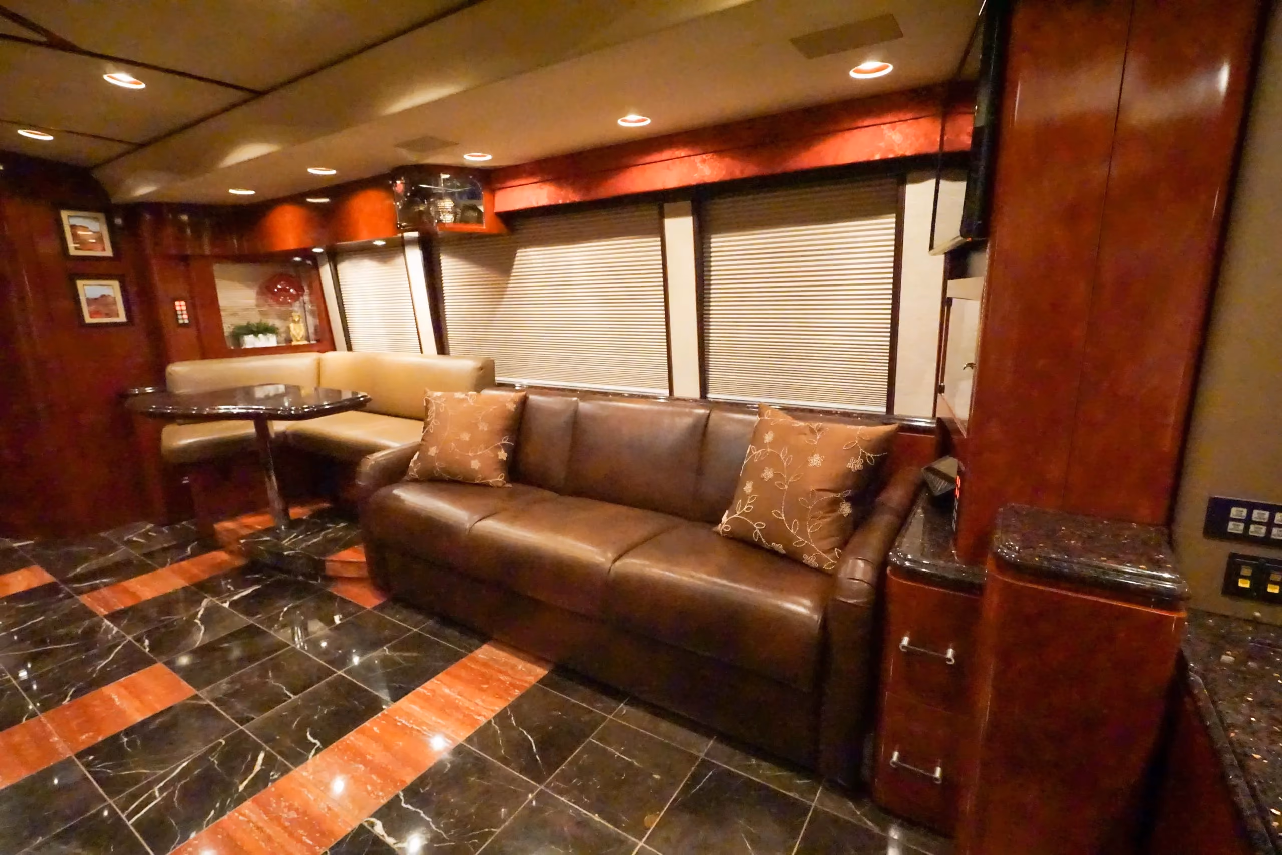 Interior overview of Marathon Coach 1097
